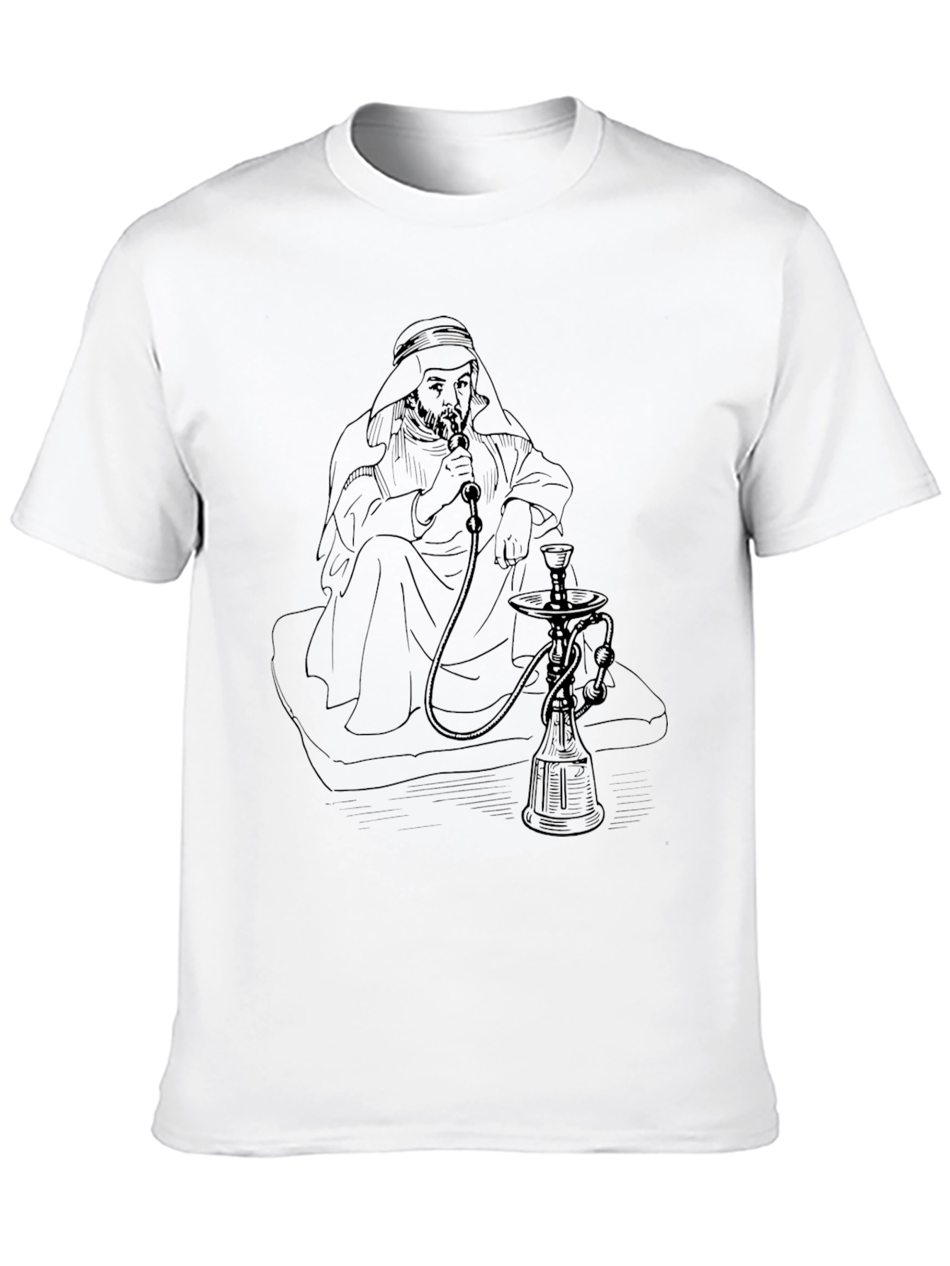 Hookah Man Graphic Tee - Relaxed Fit