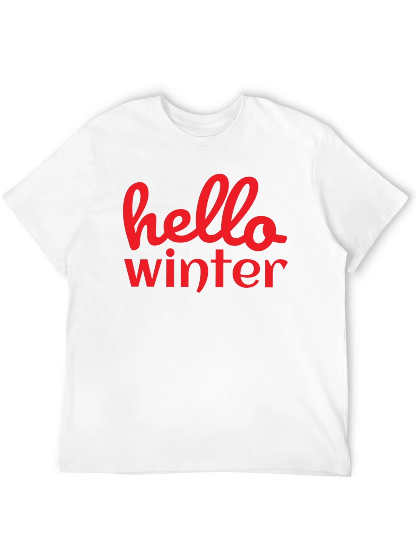 Hello Winter T-Shirt - Black
