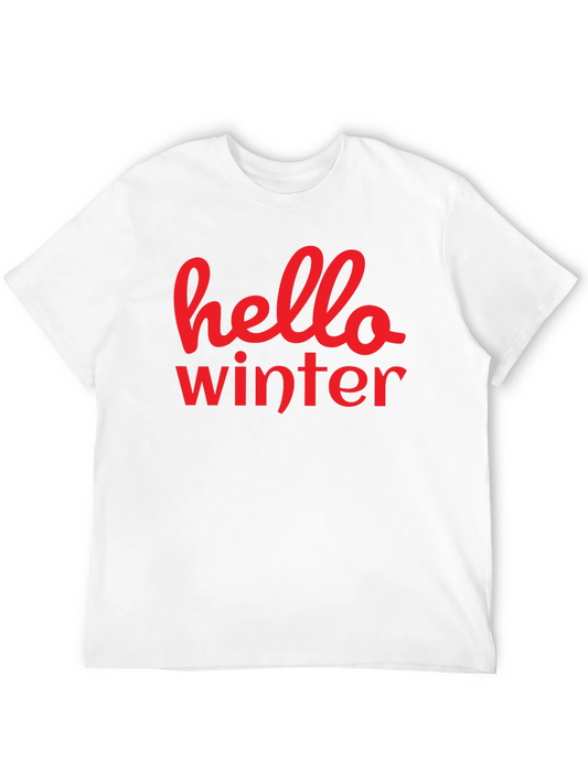Hello Winter T-Shirt - Black
