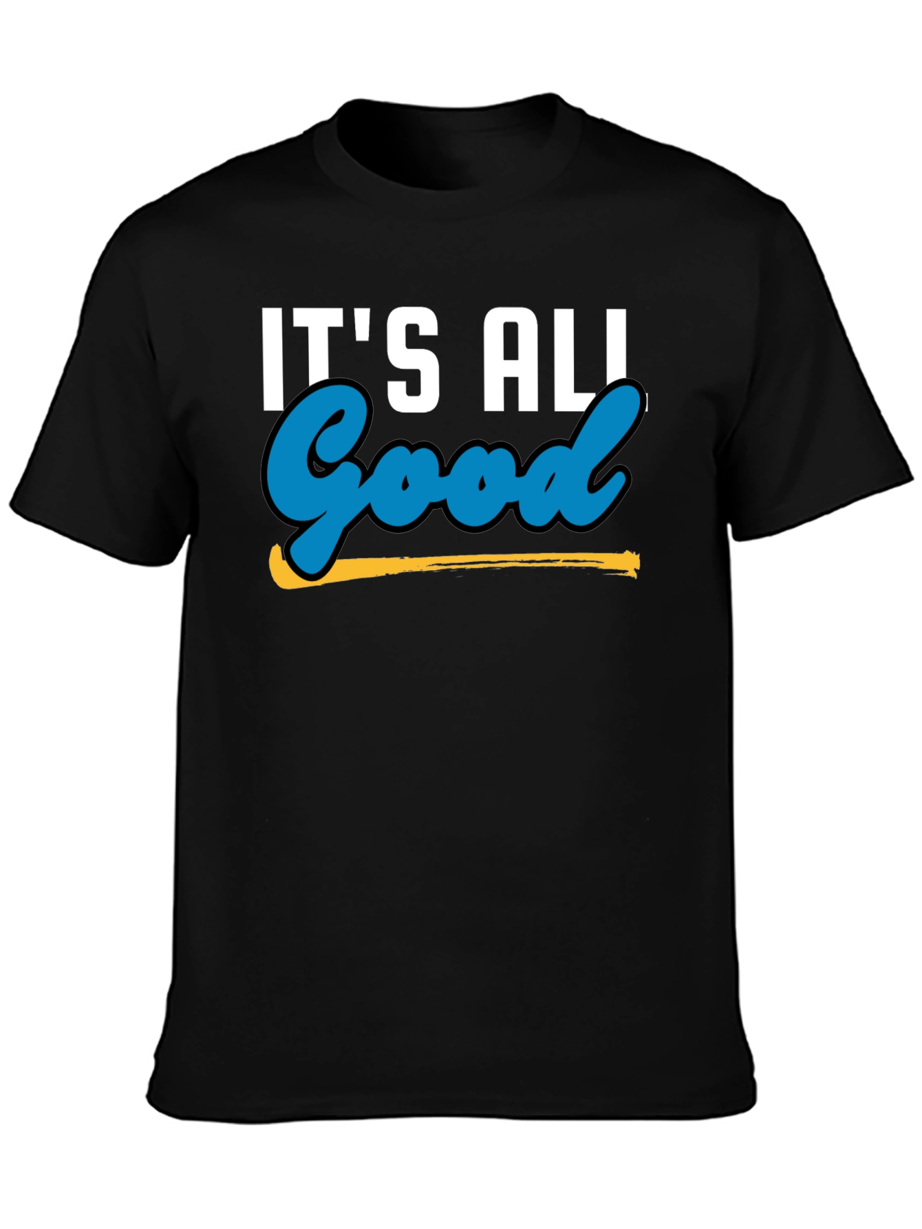 Its All Good Graphic Tee - Black Casual Shirt