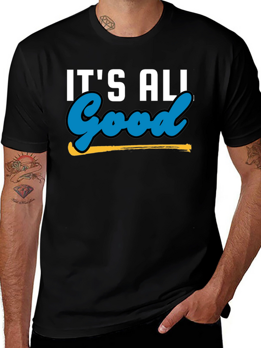 Its All Good Graphic Tee - Black Casual Shirt