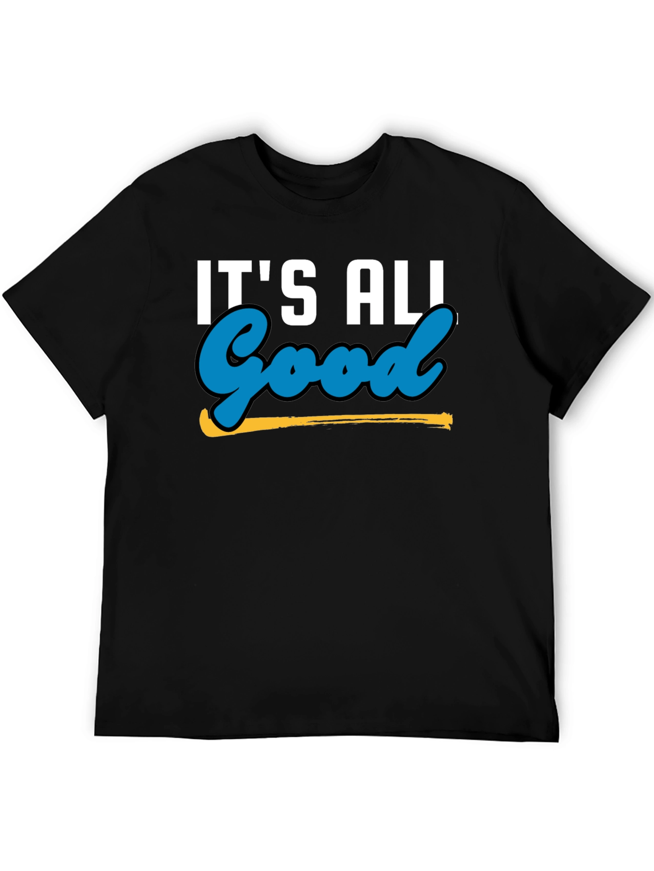 Its All Good Graphic Tee - Black Casual Shirt