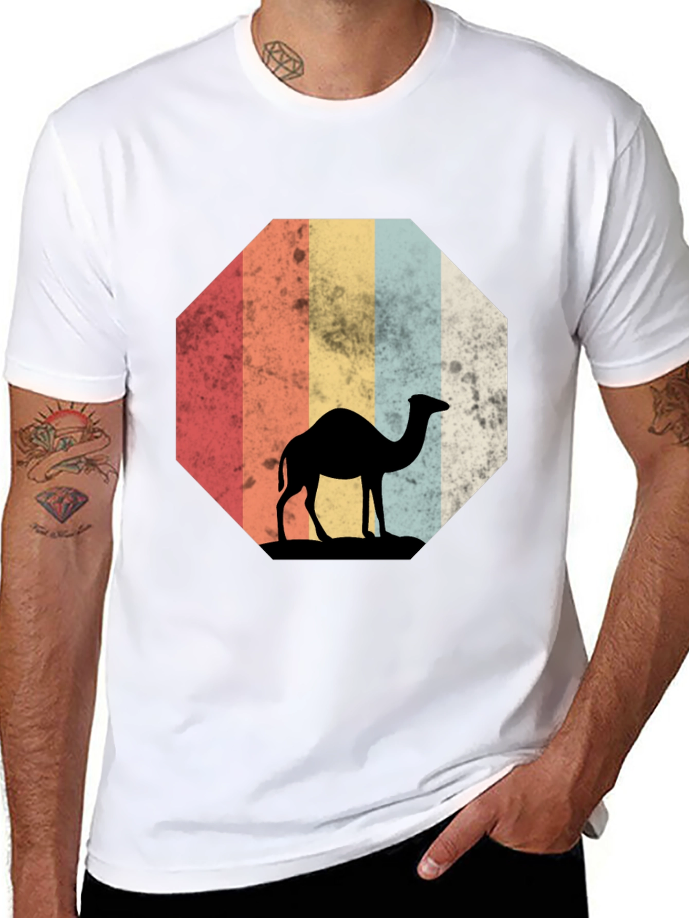 Retro Camel Silhouette T-Shirt