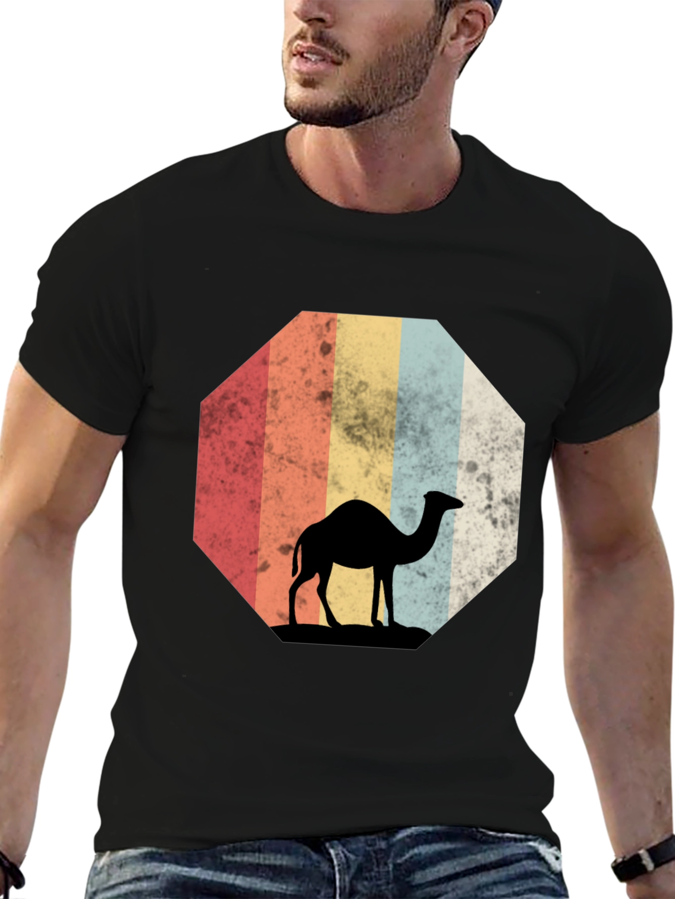 Retro Camel Silhouette T-Shirt