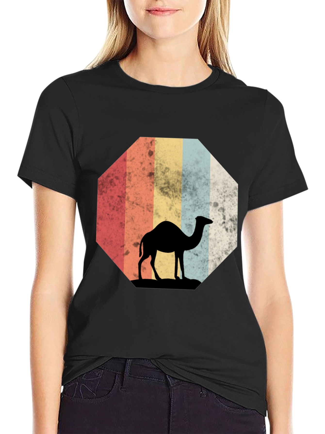 Retro Camel Silhouette T-Shirt