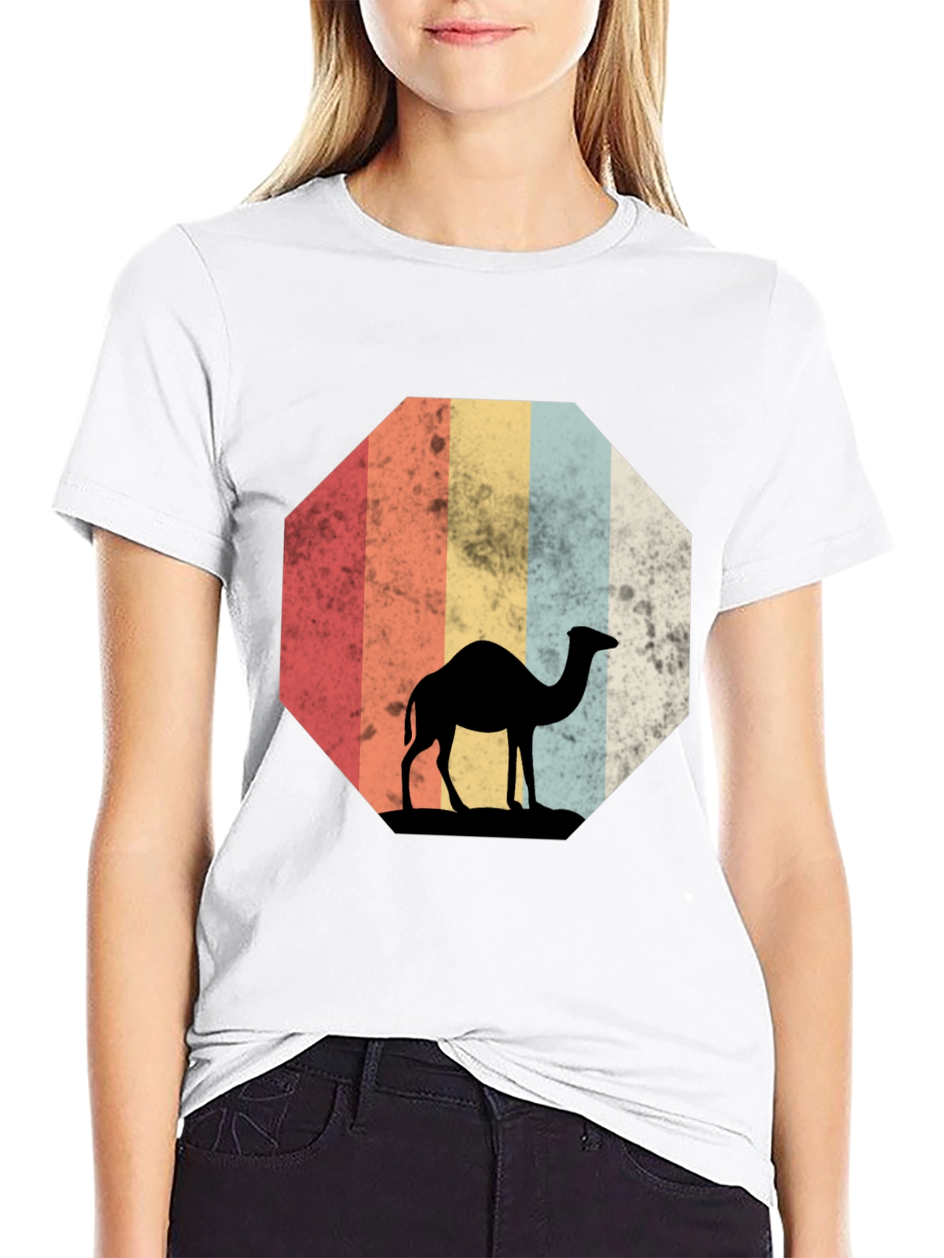 Retro Camel Silhouette T-Shirt