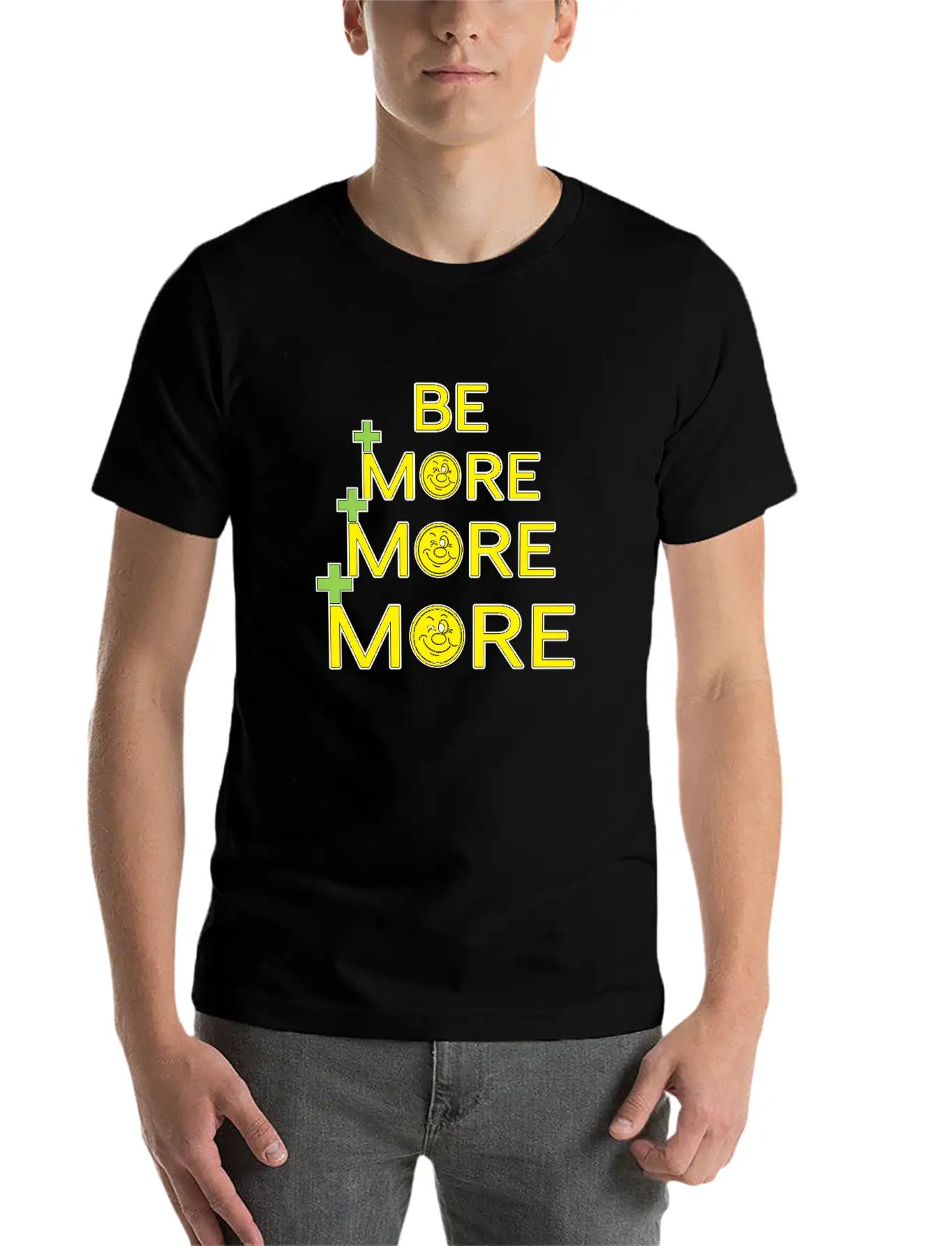 Be More, More, More Unisex Casual T-Shirt – Clean Design For Daily Comfort