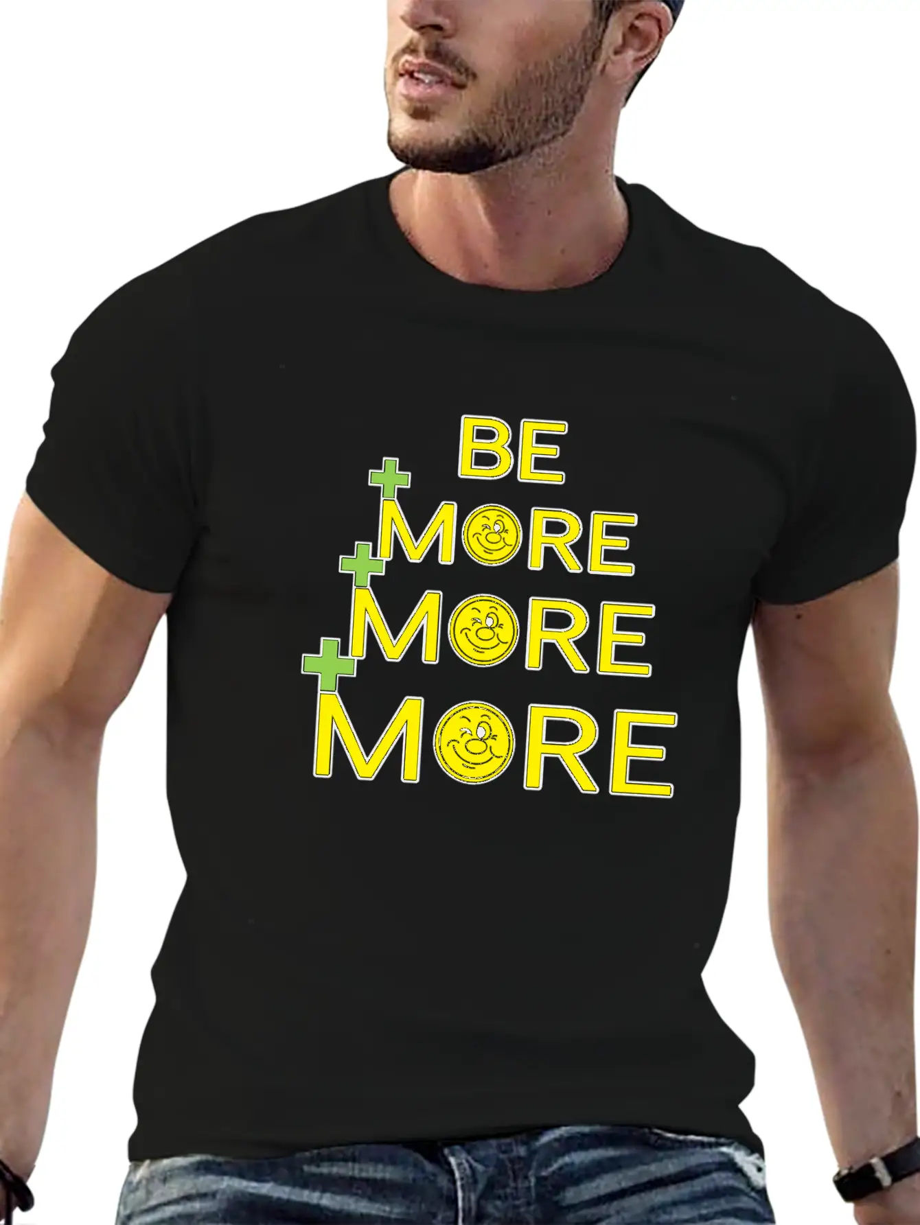 Be More, More, More Unisex Casual T-Shirt – Clean Design For Daily Comfort