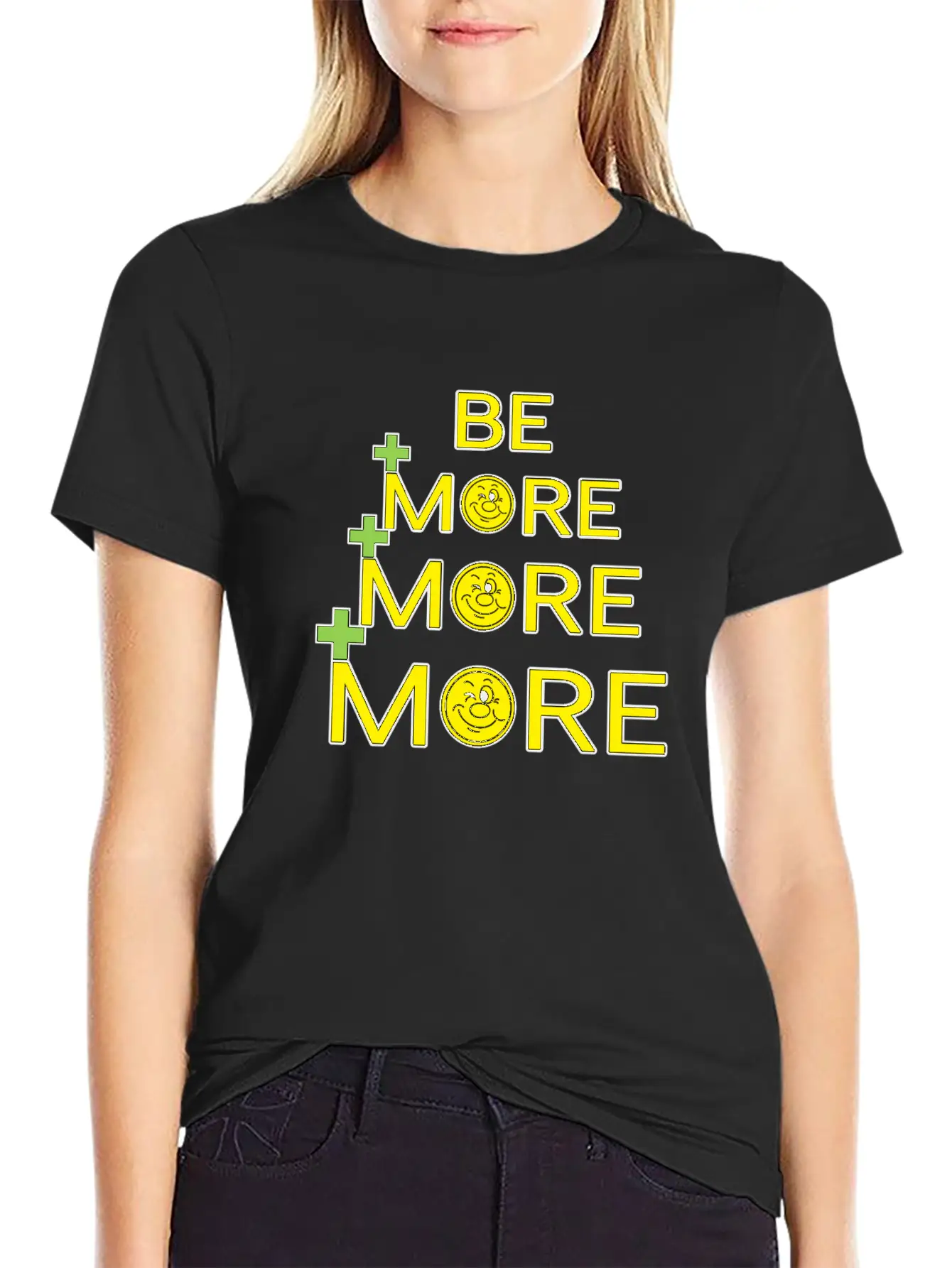 Be More, More, More Unisex Casual T-Shirt – Clean Design For Daily Comfort