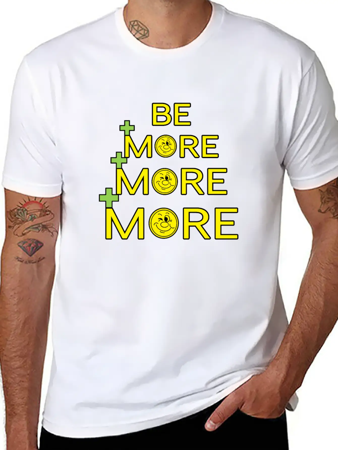 Be More, More, More Unisex Casual T-Shirt – Clean Design For Daily Comfort
