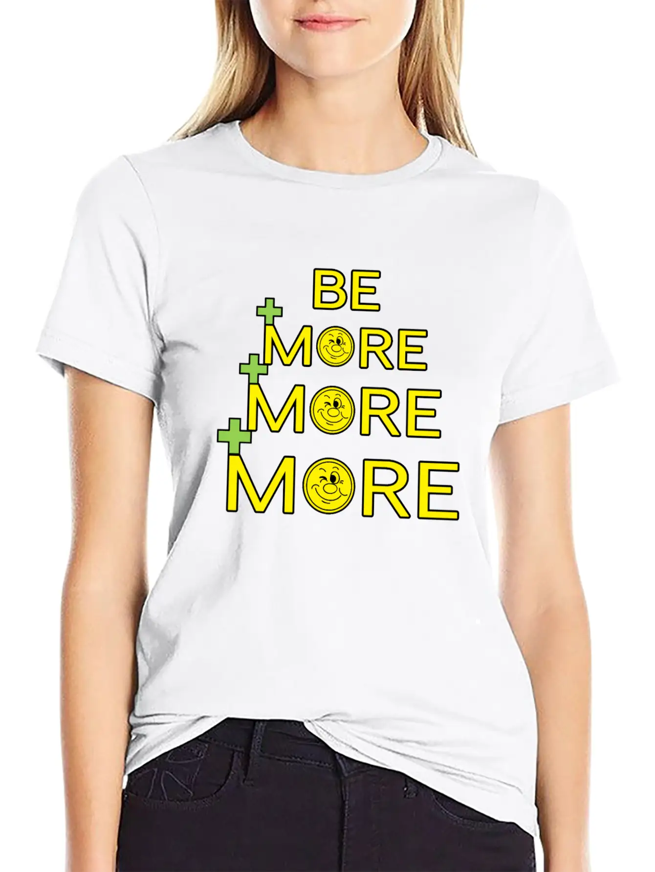 Be More, More, More Unisex Casual T-Shirt – Clean Design For Daily Comfort