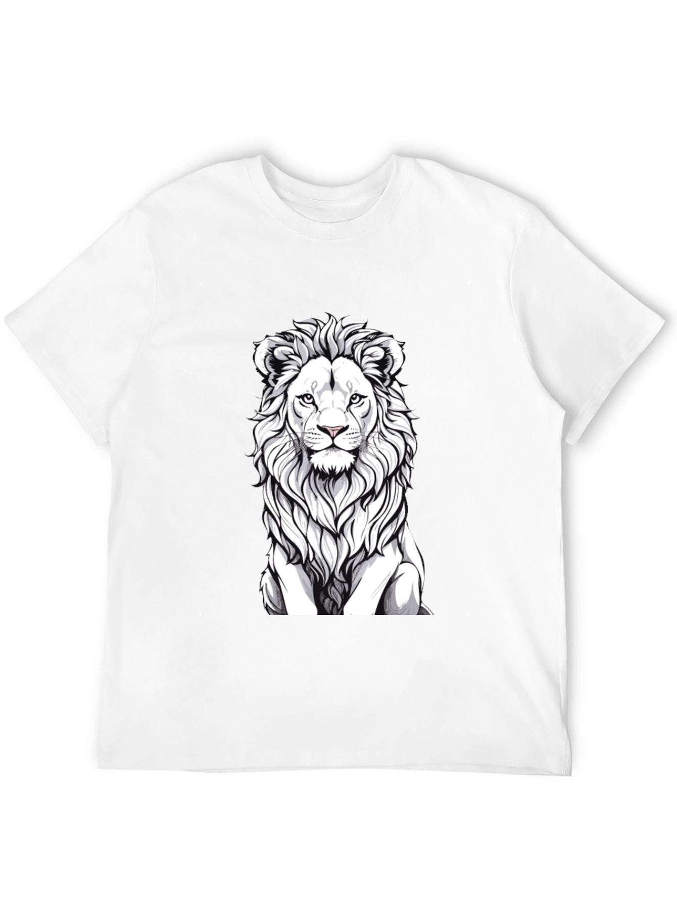 Lion Graphic T-Shirt - Black