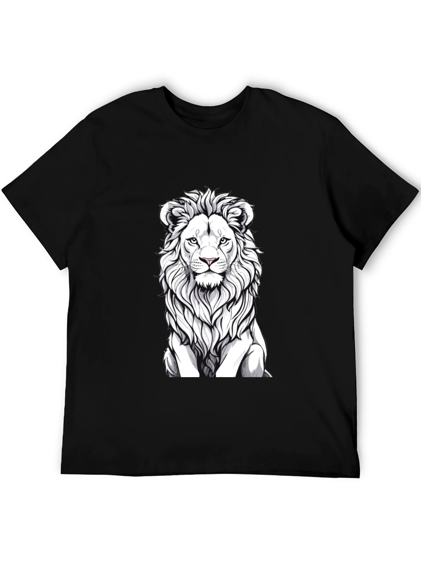 Lion Graphic T-Shirt - Black