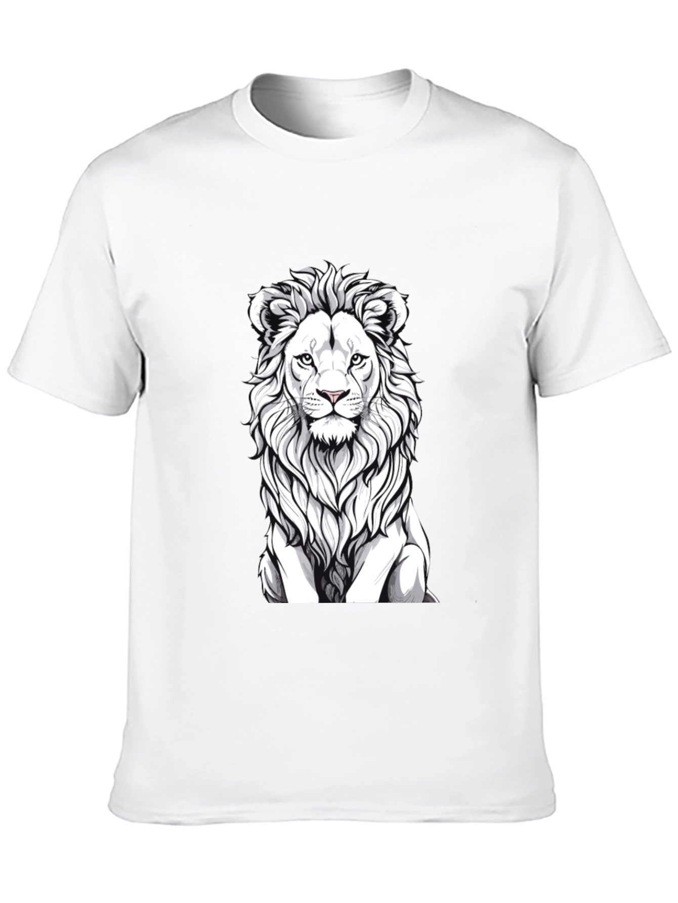 Lion Graphic T-Shirt - Black