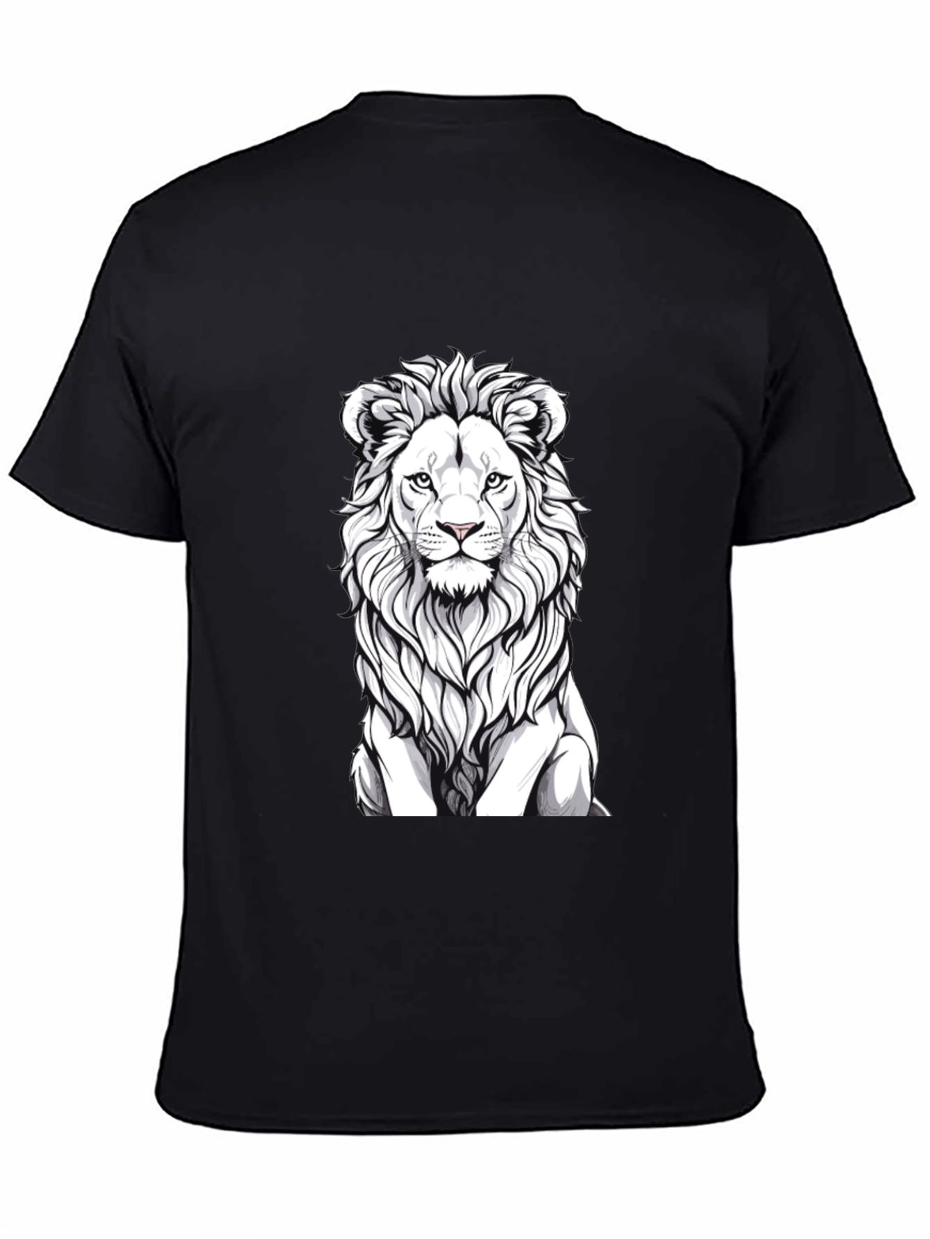 Lion Graphic T-Shirt - Black