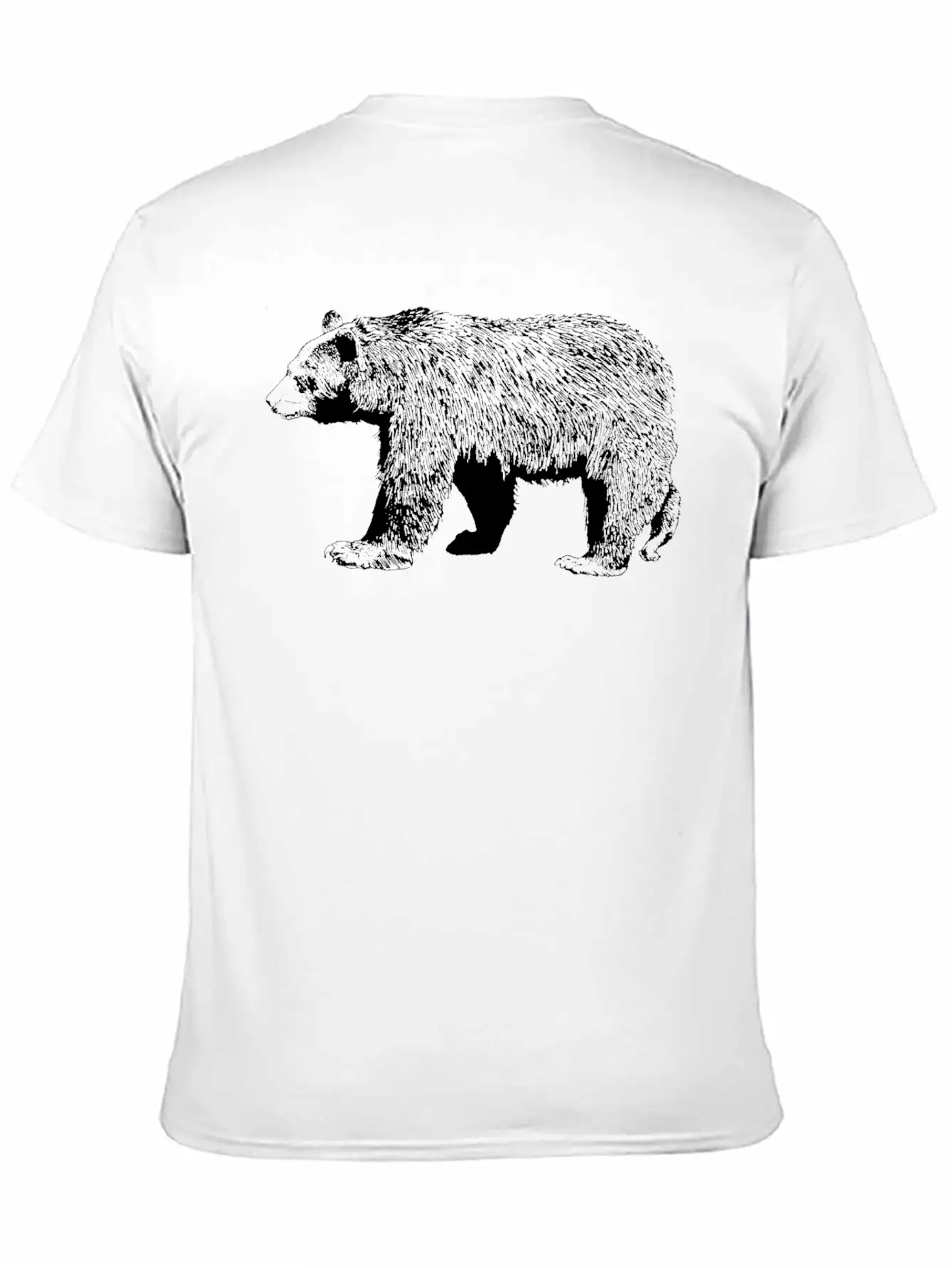Bear (Black) Unisex Casual T-Shirt – Clean Design For Daily Comfort