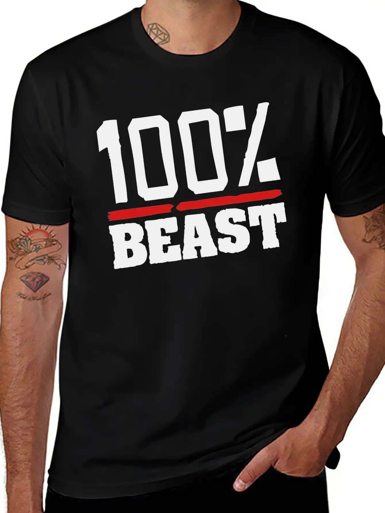 Beast_100_hi2 Unisex Casual T-Shirt – Clean Design For Daily Comfort