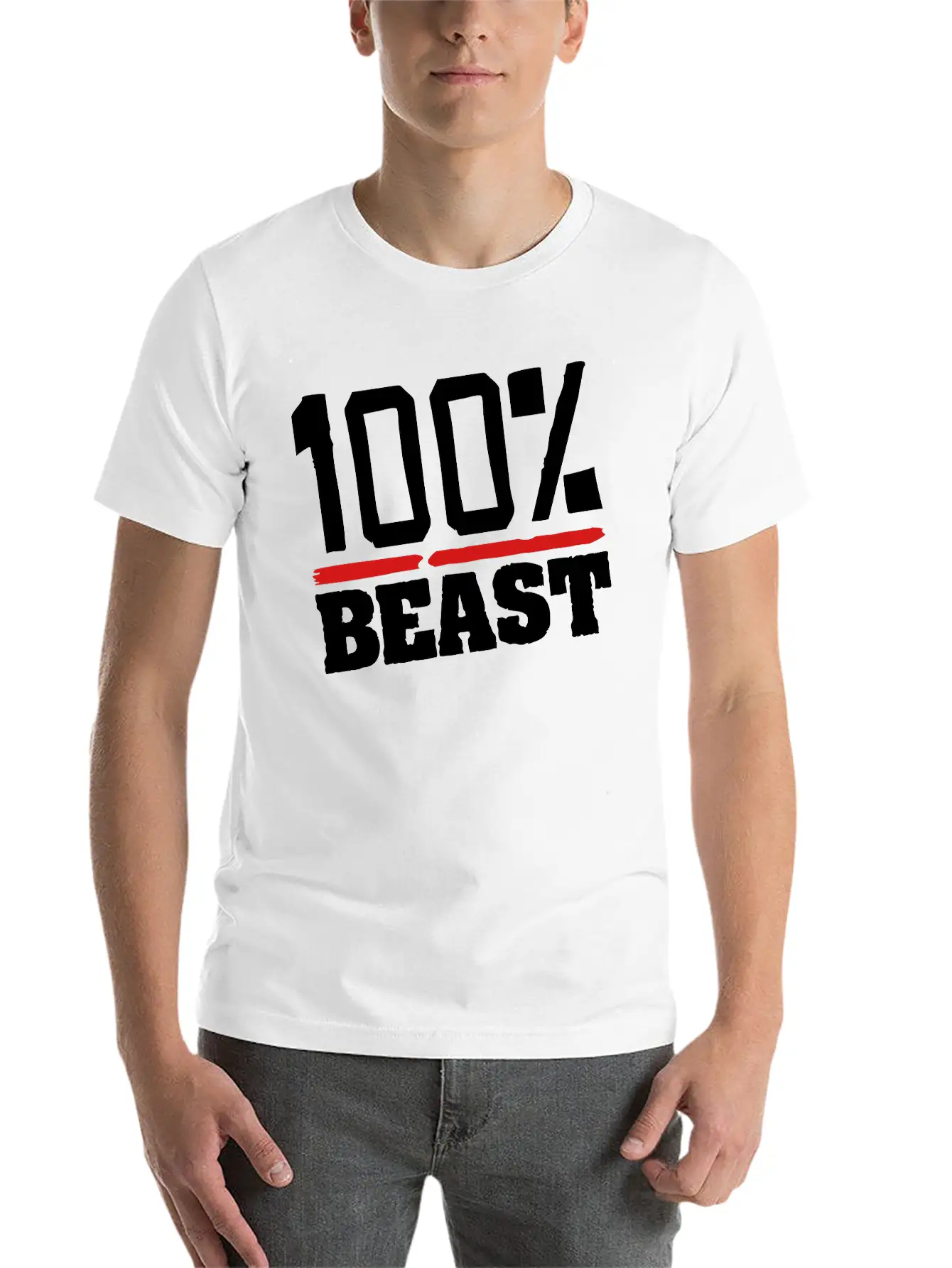 Beast_100_hi2 Unisex Casual T-Shirt – Clean Design For Daily Comfort