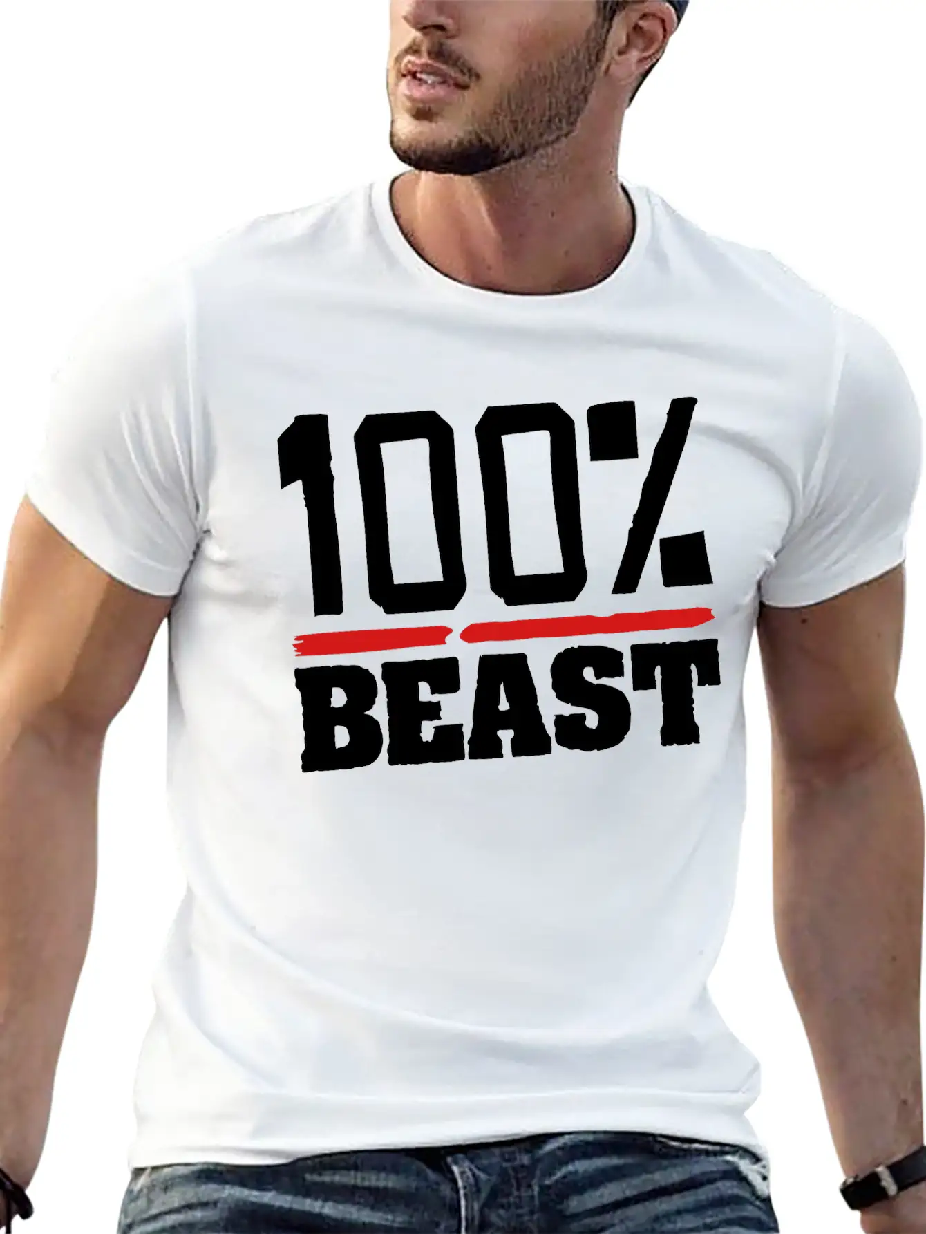 Beast_100_hi2 Unisex Casual T-Shirt – Clean Design For Daily Comfort