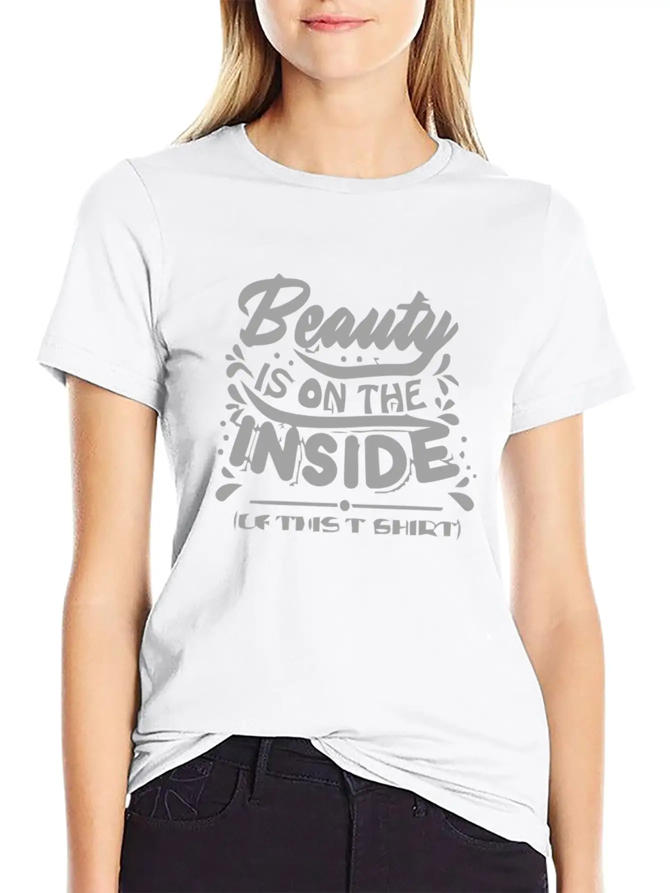 Beauty Is On The Inside Unisex Casual T-Shirt – Clean Design For Daily Comfort