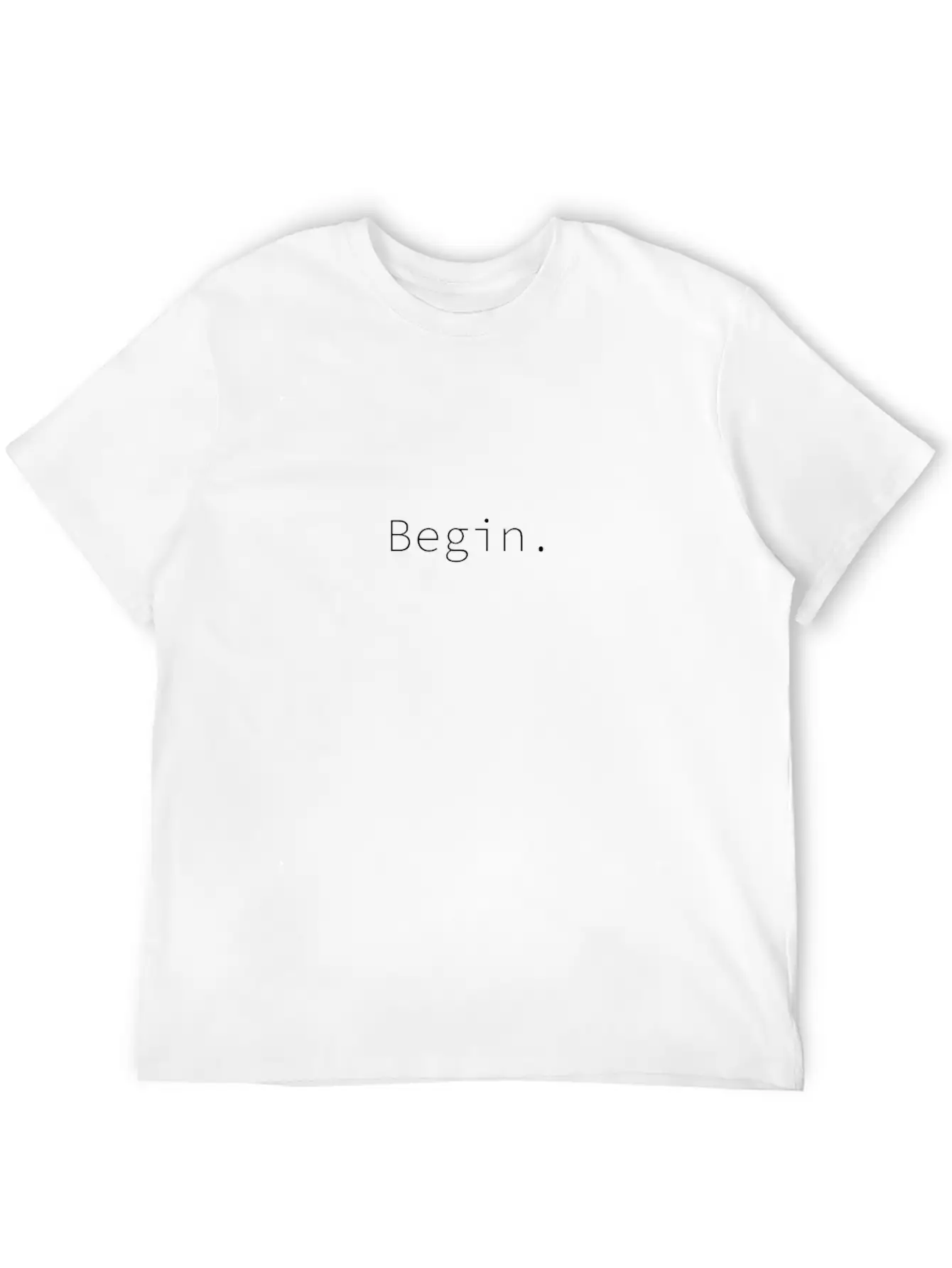 Begin Unisex Casual T-Shirt – Clean Design For Daily Comfort