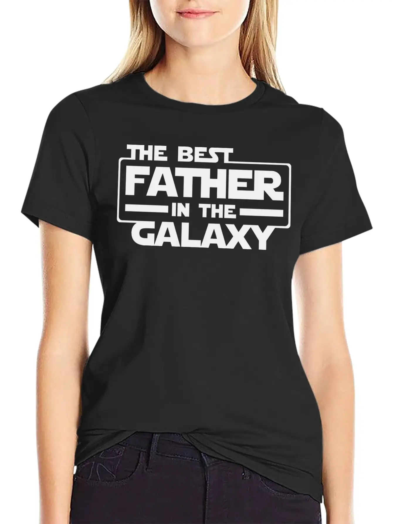 Best Father In The Galaxy Unisex Casual T-Shirt – Clean Design For Daily Comfort