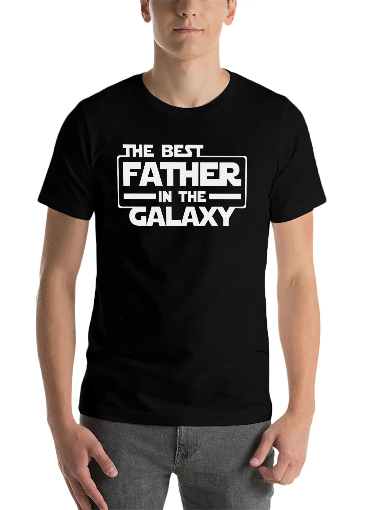 Best Father In The Galaxy Unisex Casual T-Shirt – Clean Design For Daily Comfort