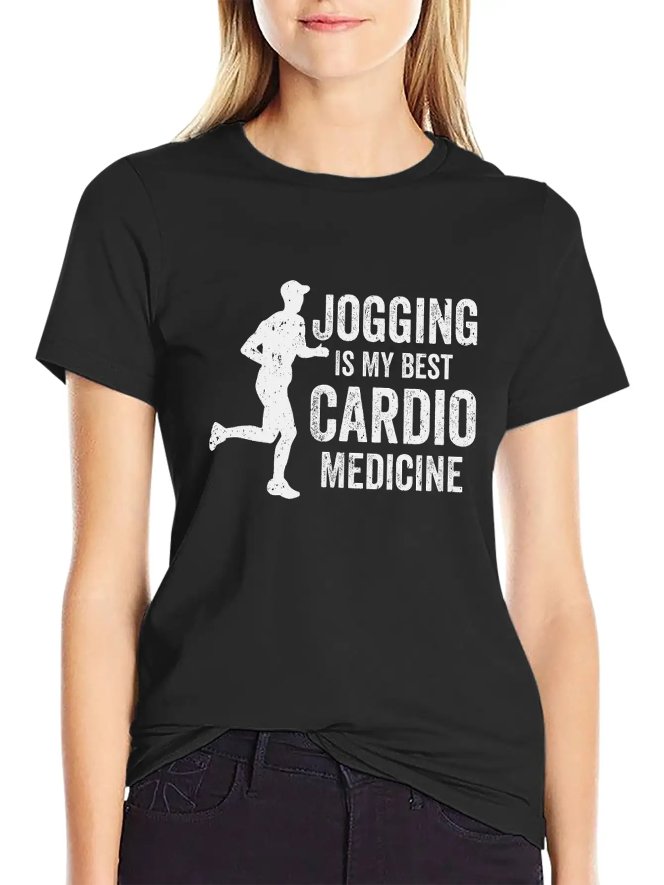 Best Medicine Jogger Cardio Exercise Running Unisex Casual T-Shirt – Clean Design For Daily Comfort