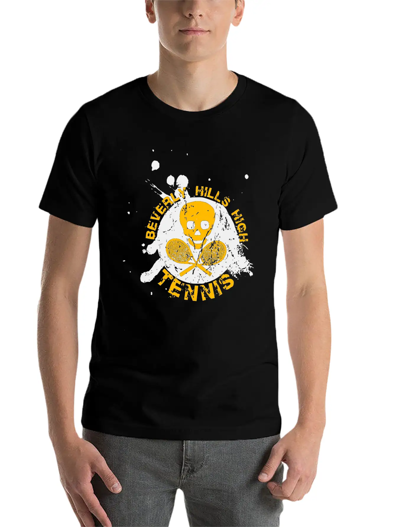 BEVERLY HILLS HIGH TENNIS Unisex Casual T-Shirt – Clean Design For Daily Comfort