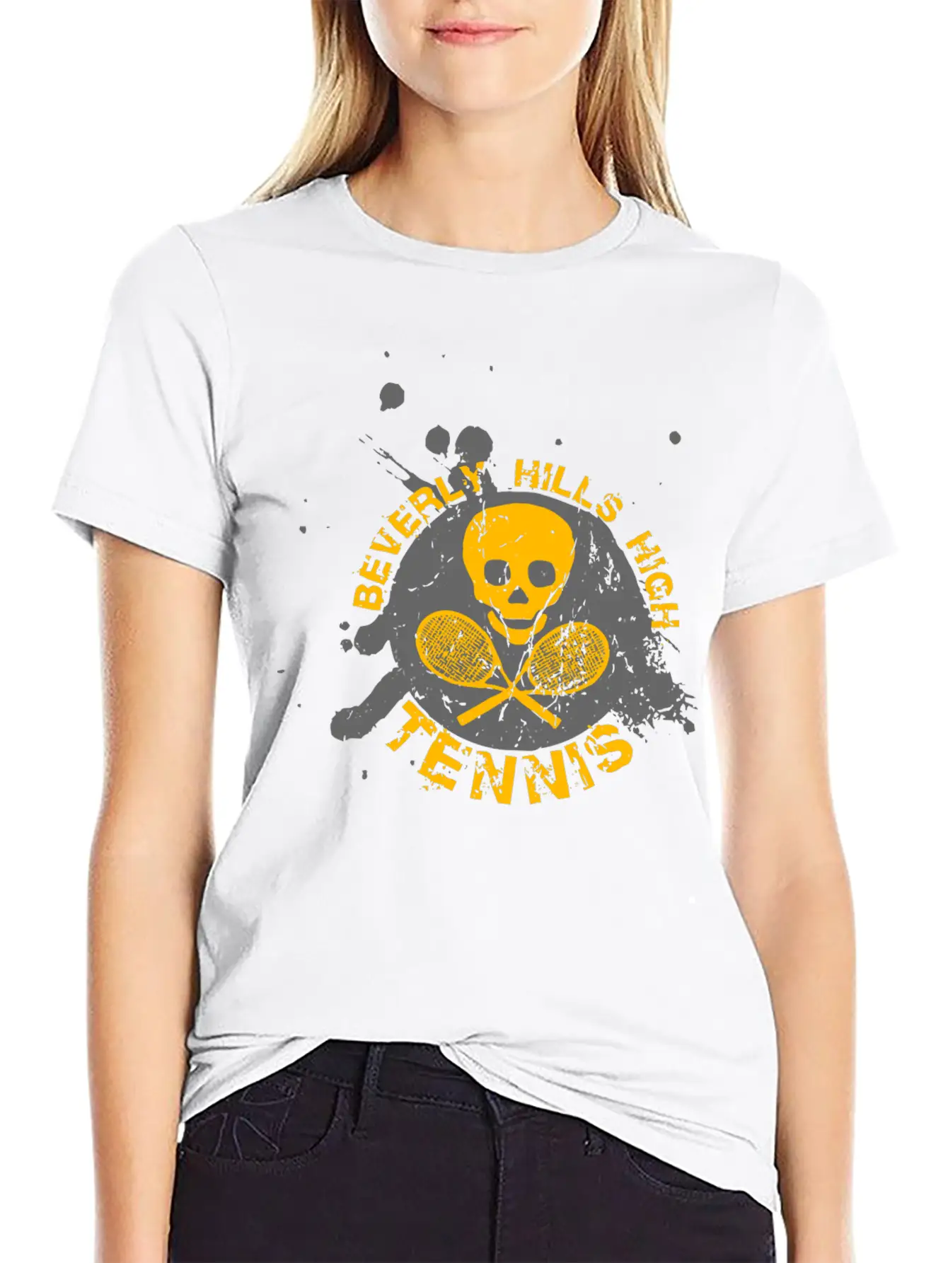 BEVERLY HILLS HIGH TENNIS Unisex Casual T-Shirt – Clean Design For Daily Comfort