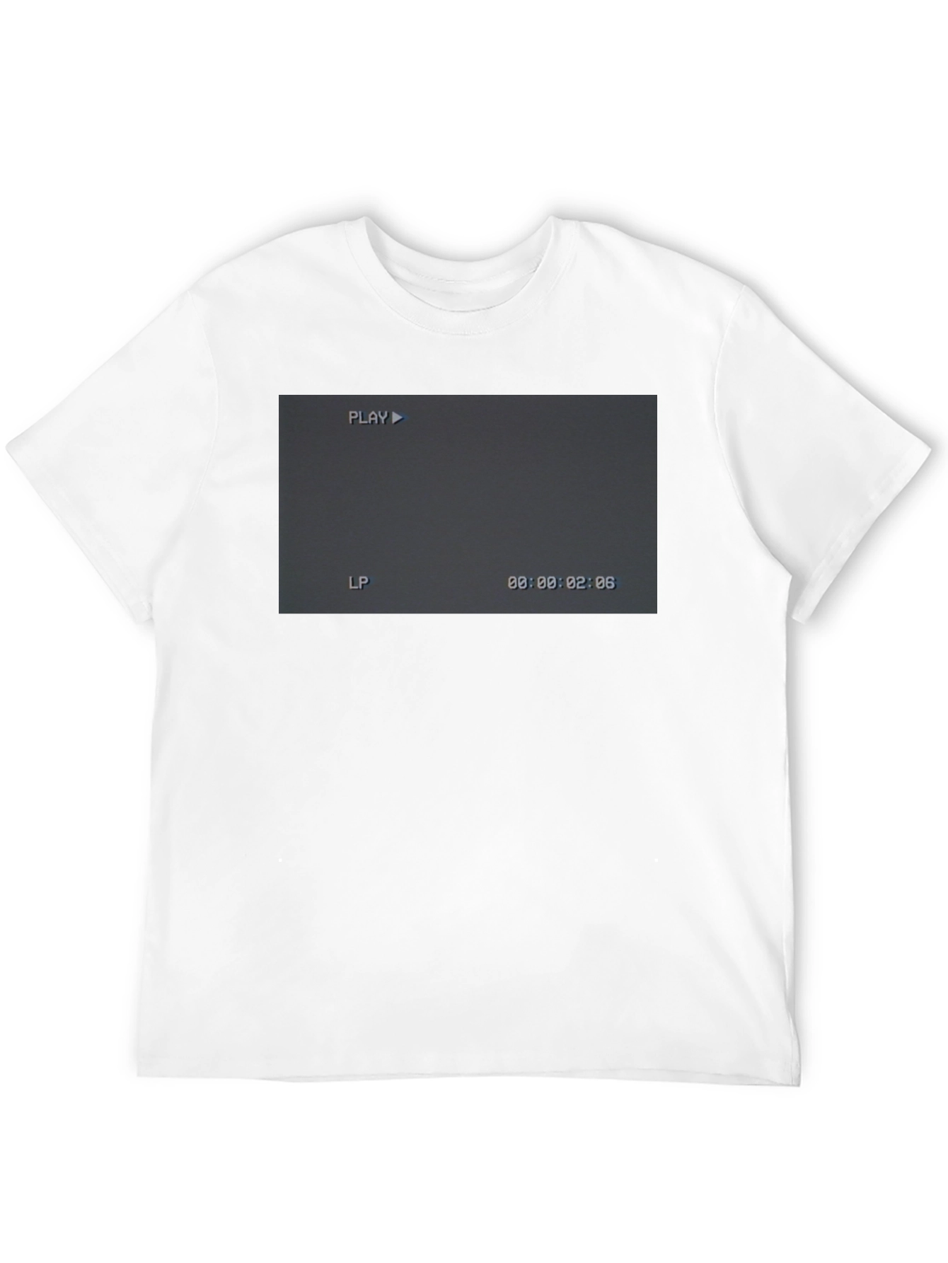 Retro Camcorder Screen Black T-Shirt