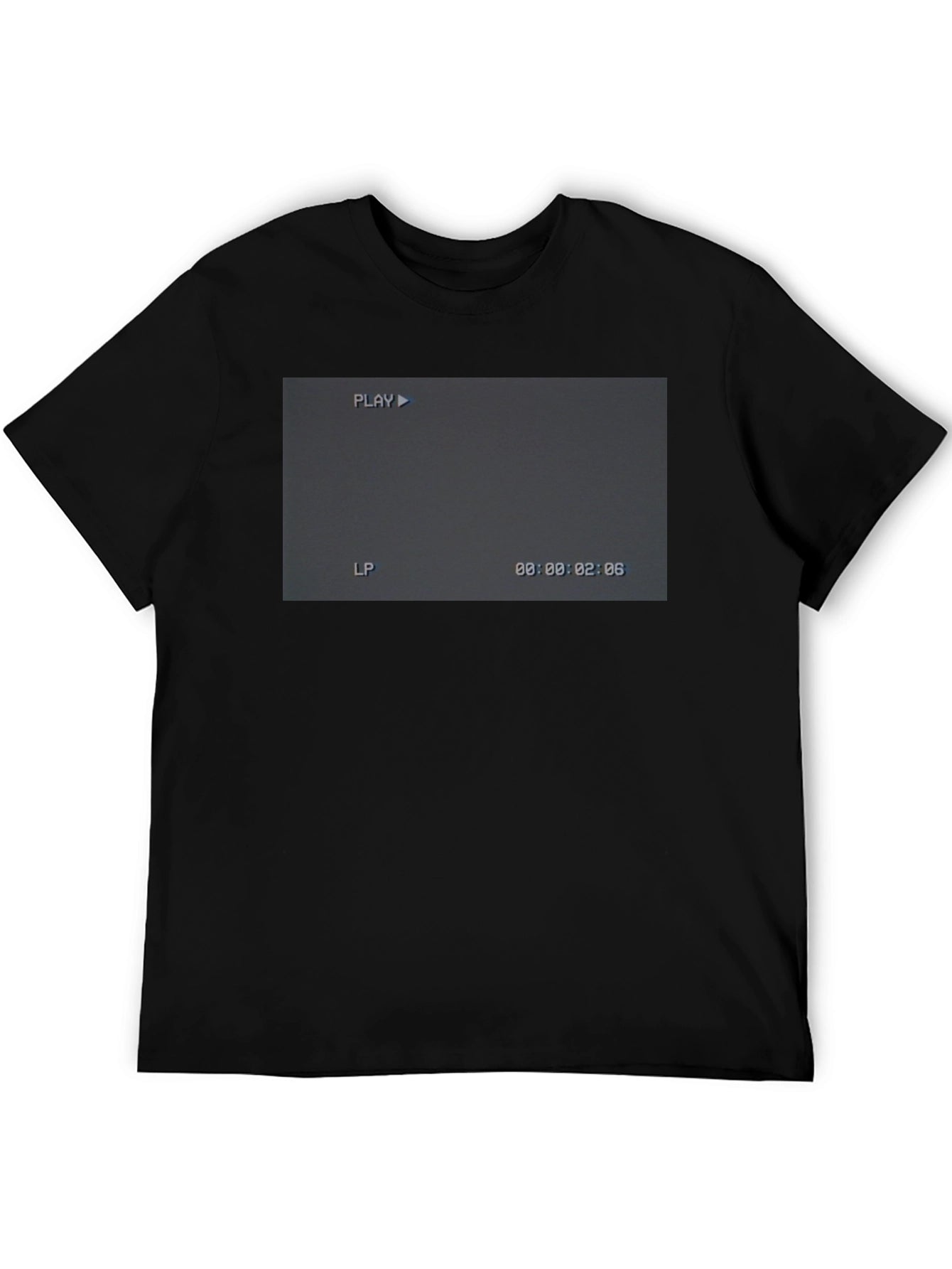 Retro Camcorder Screen Black T-Shirt