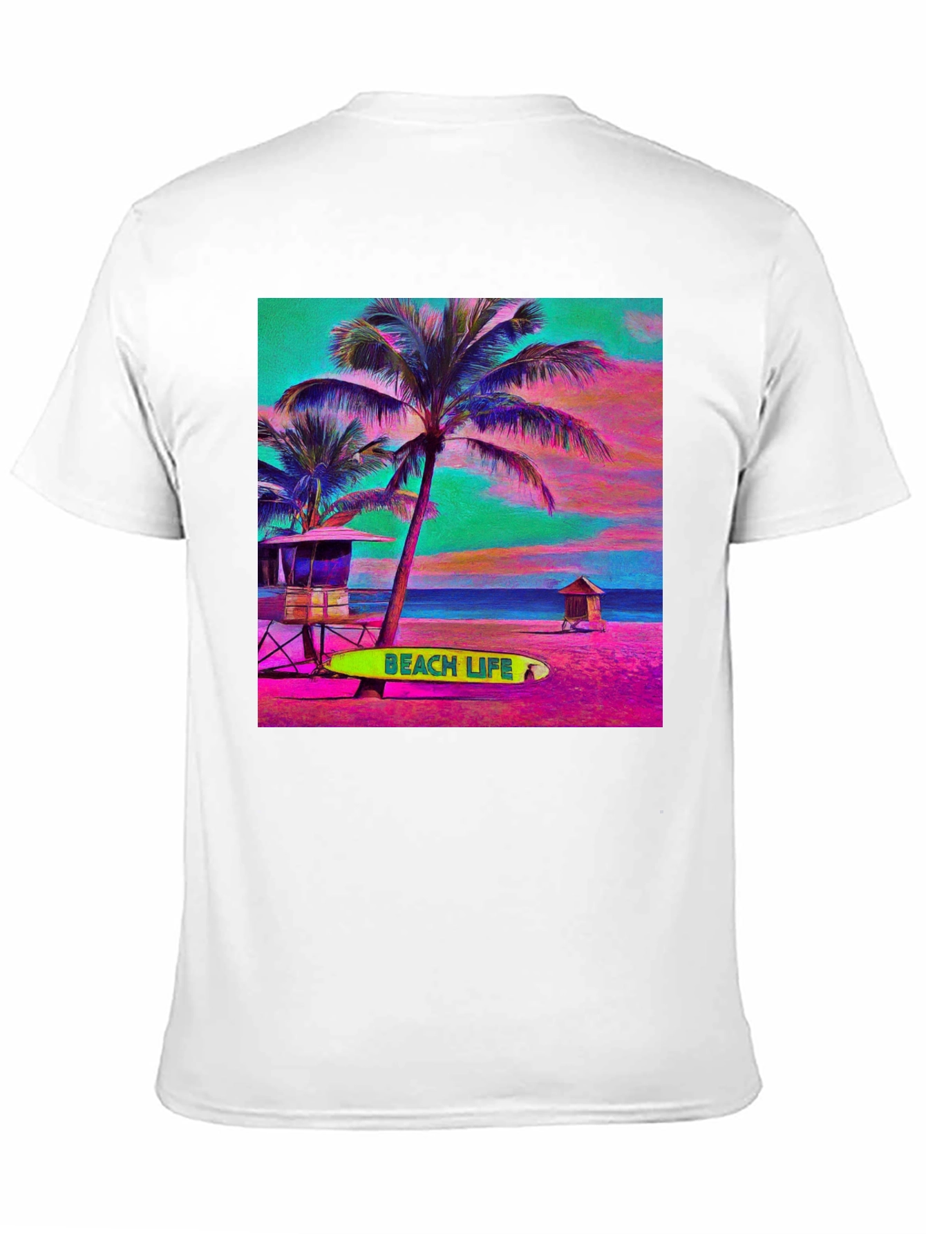 Tropical Beach Life Graphic Tee