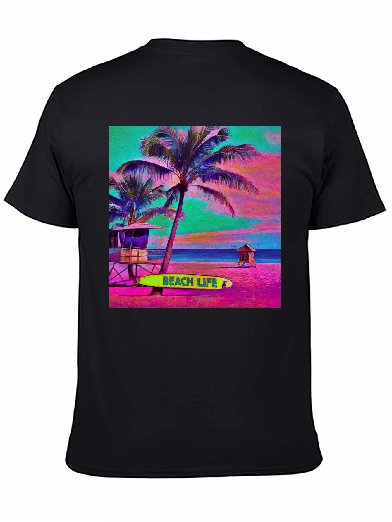 Tropical Beach Life Graphic Tee