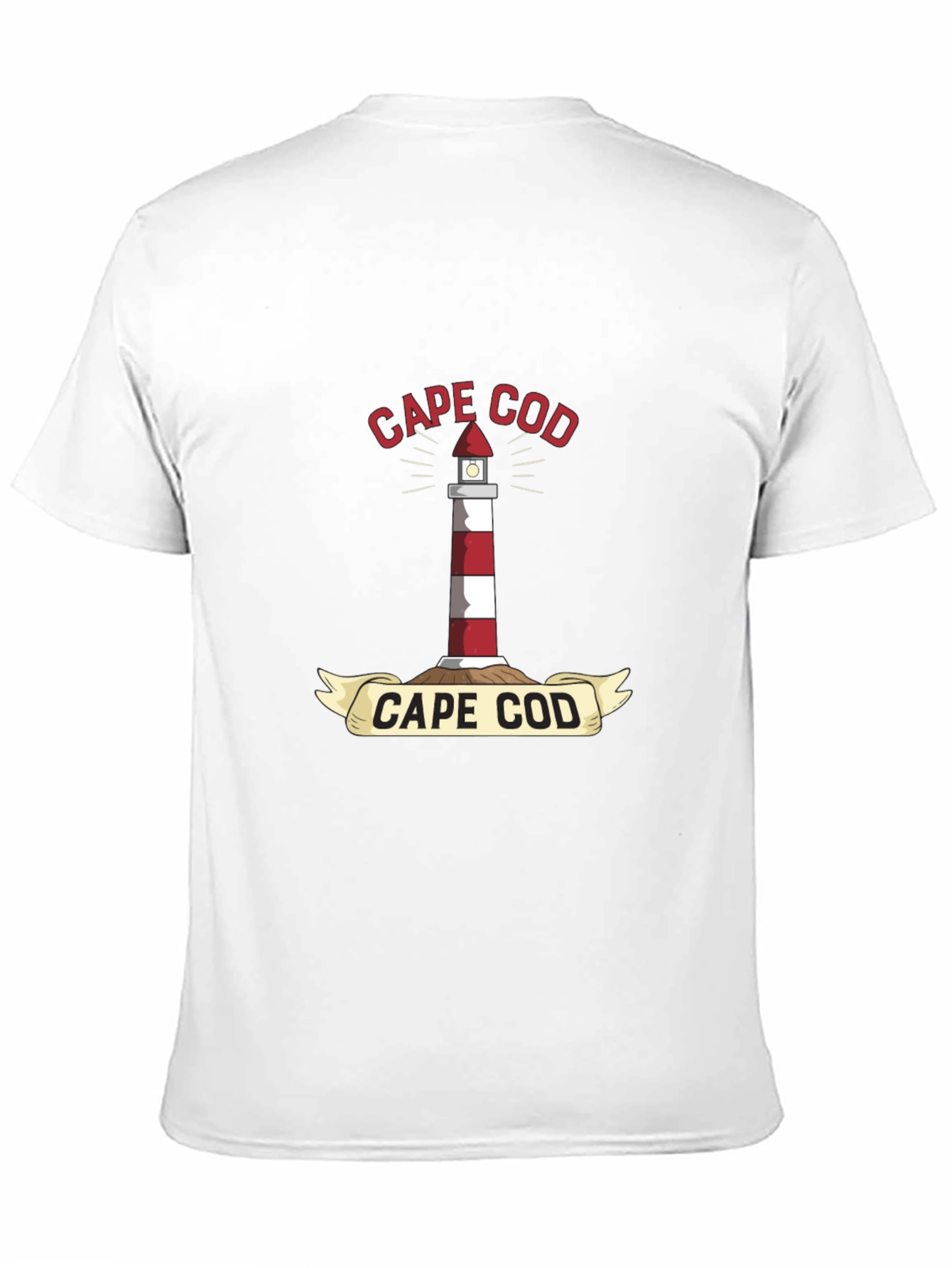 Cape Cod Lighthouse T-Shirt - Nautical Coastal Tee