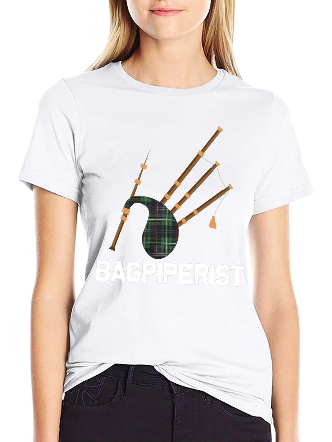 Bagpiperist T-Shirt - Scottish Bagpipe Music Fan Tee