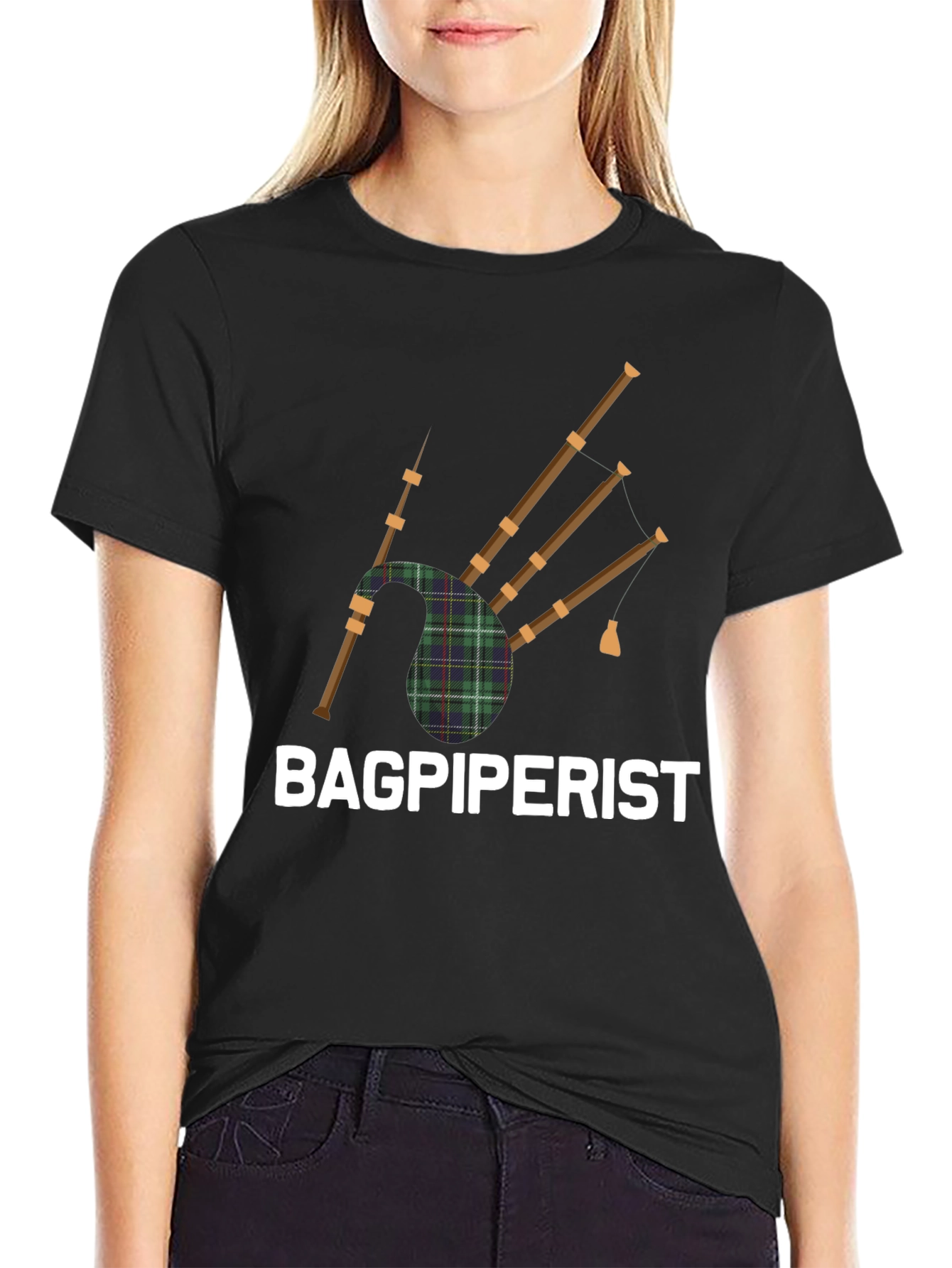 Bagpiperist T-Shirt - Scottish Bagpipe Music Fan Tee