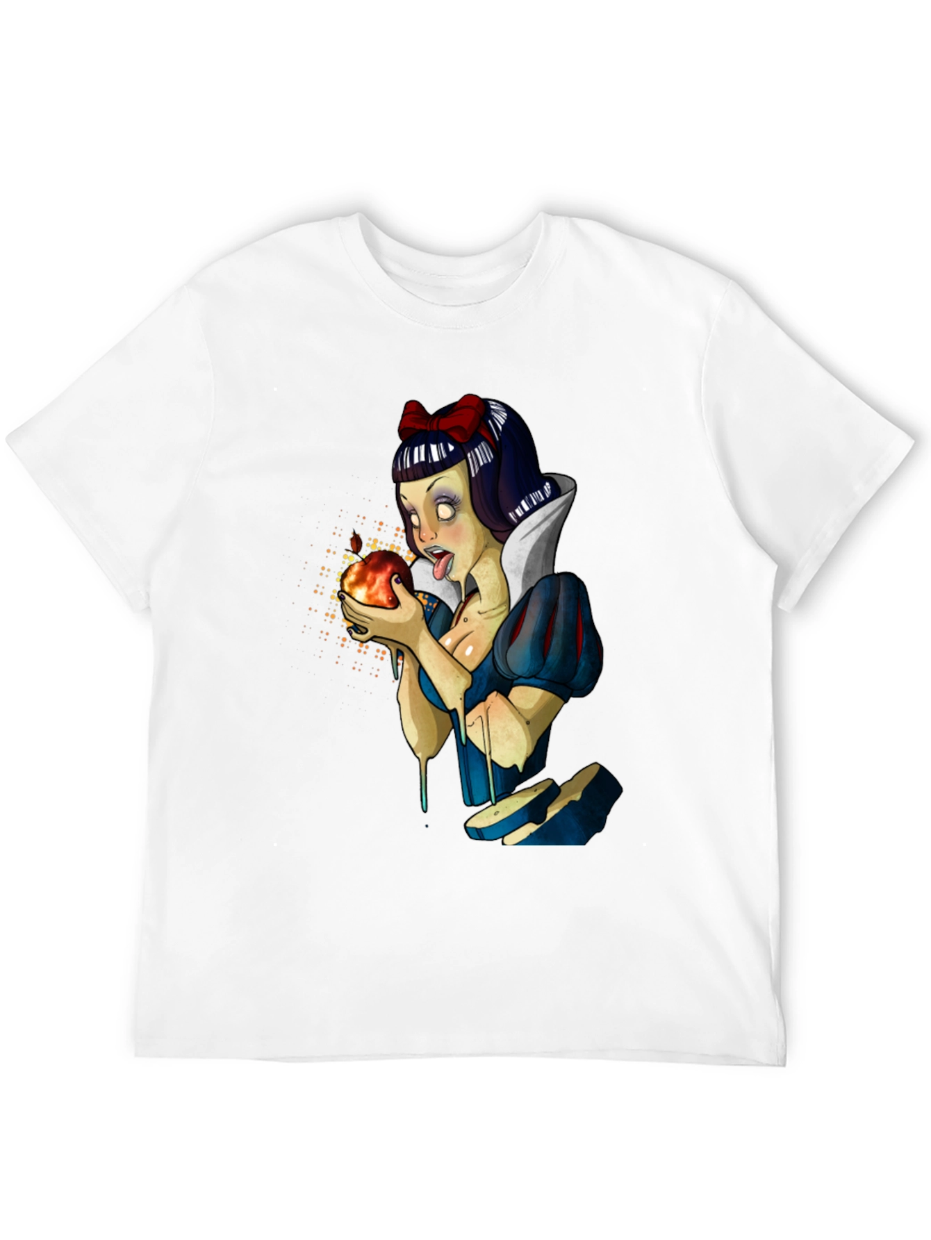 Snow White Zombie T-Shirt - Mens Black Graphic Tee