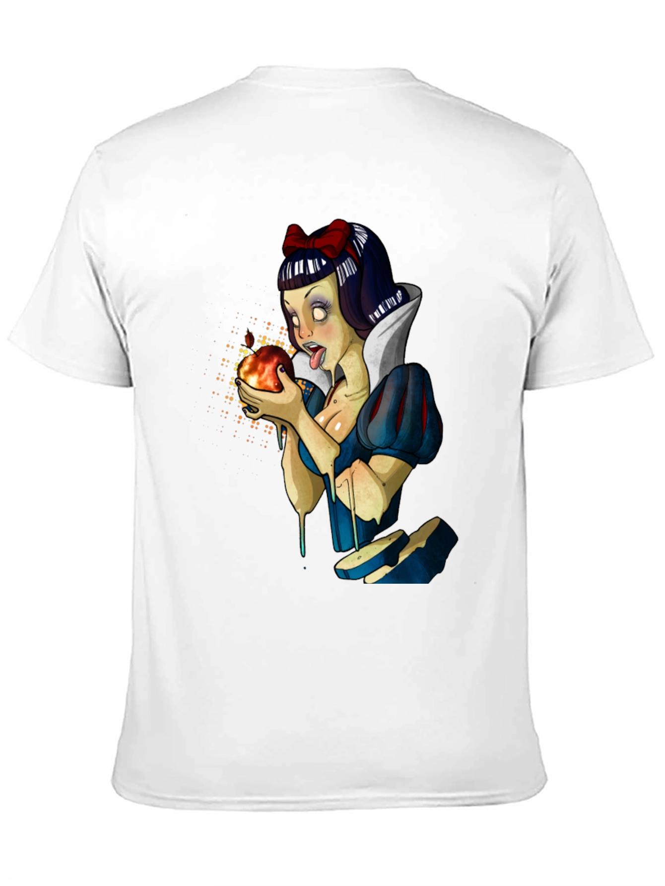 Snow White Zombie T-Shirt - Mens Black Graphic Tee