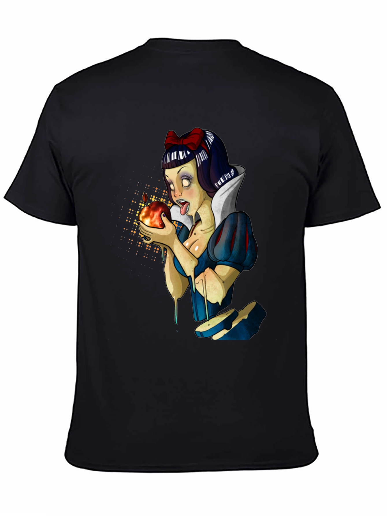 Snow White Zombie T-Shirt - Mens Black Graphic Tee