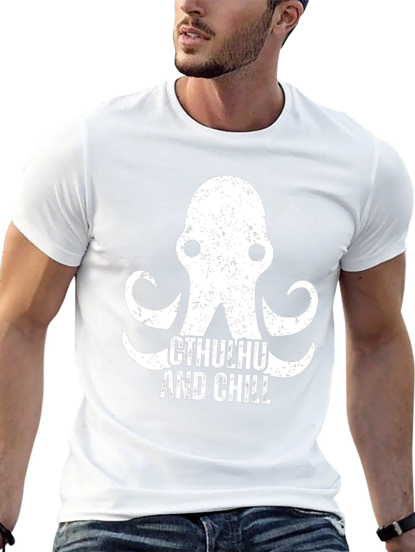 Cthulhu and Chill Graphic T-Shirt