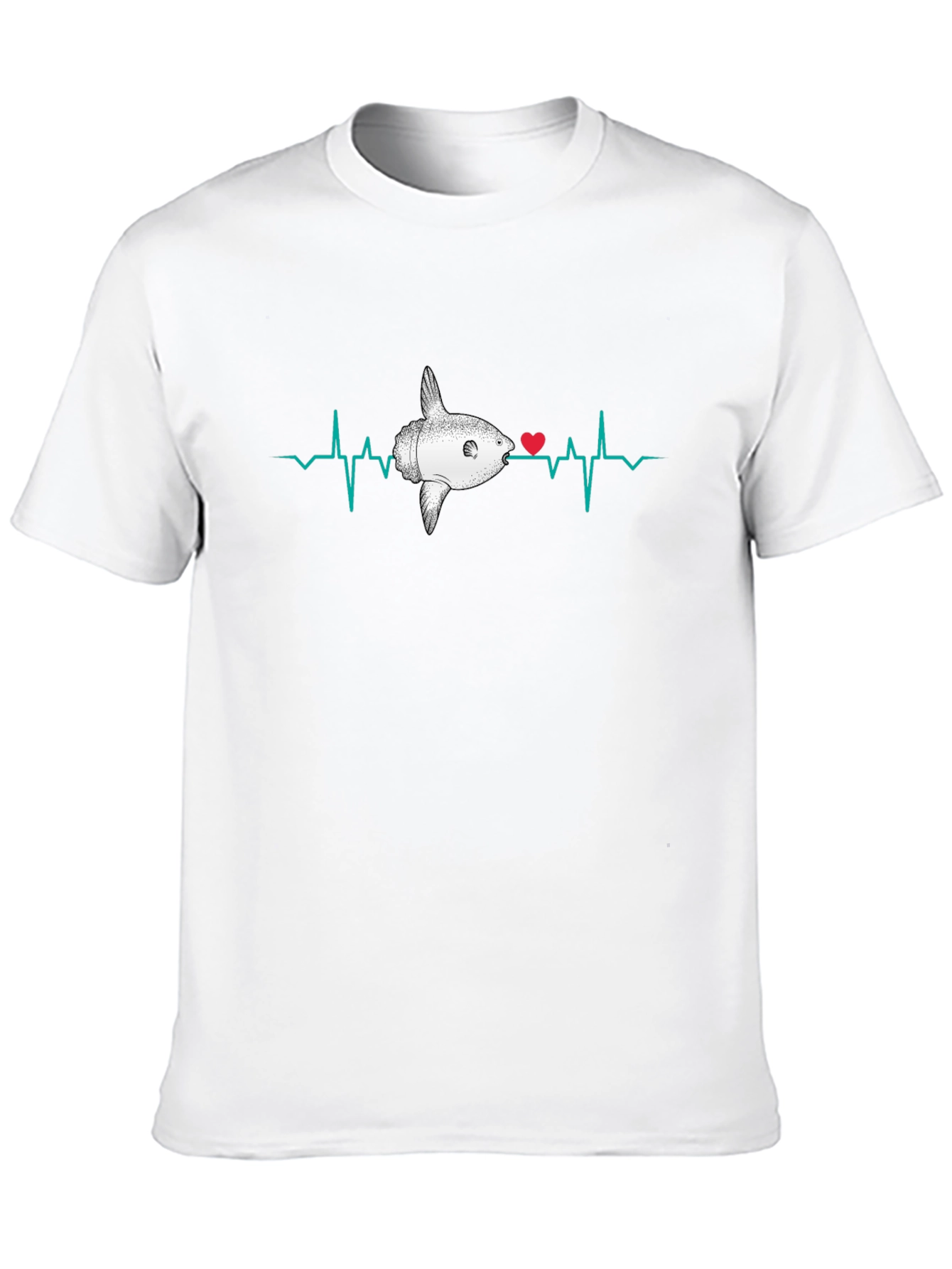 Ocean Sunfish Heartbeat T-Shirt