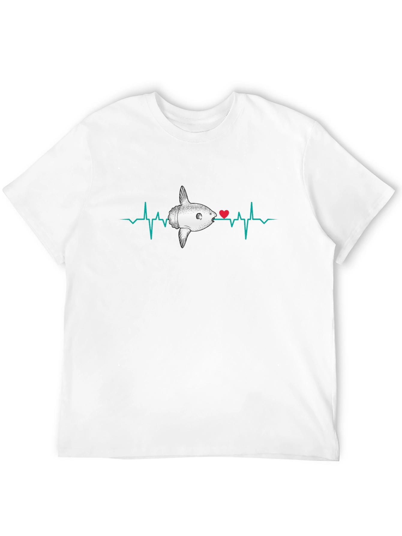 Ocean Sunfish Heartbeat T-Shirt