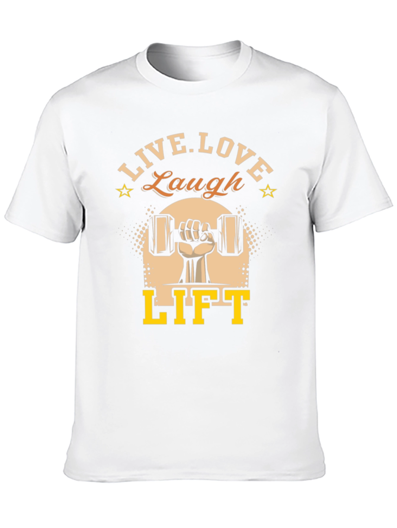 Live Love Laugh Lift Black Graphic T-Shirt