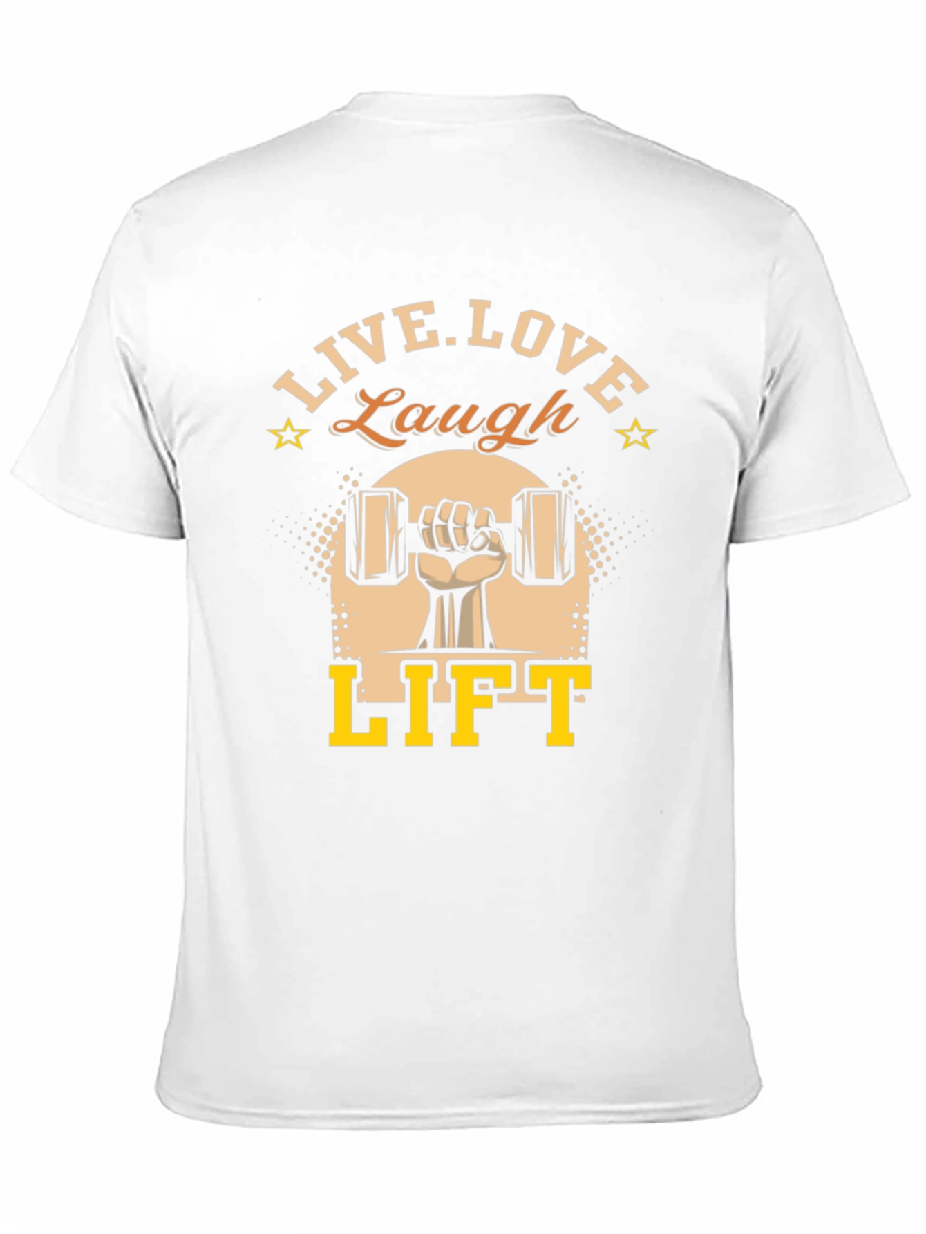 Live Love Laugh Lift Black Graphic T-Shirt