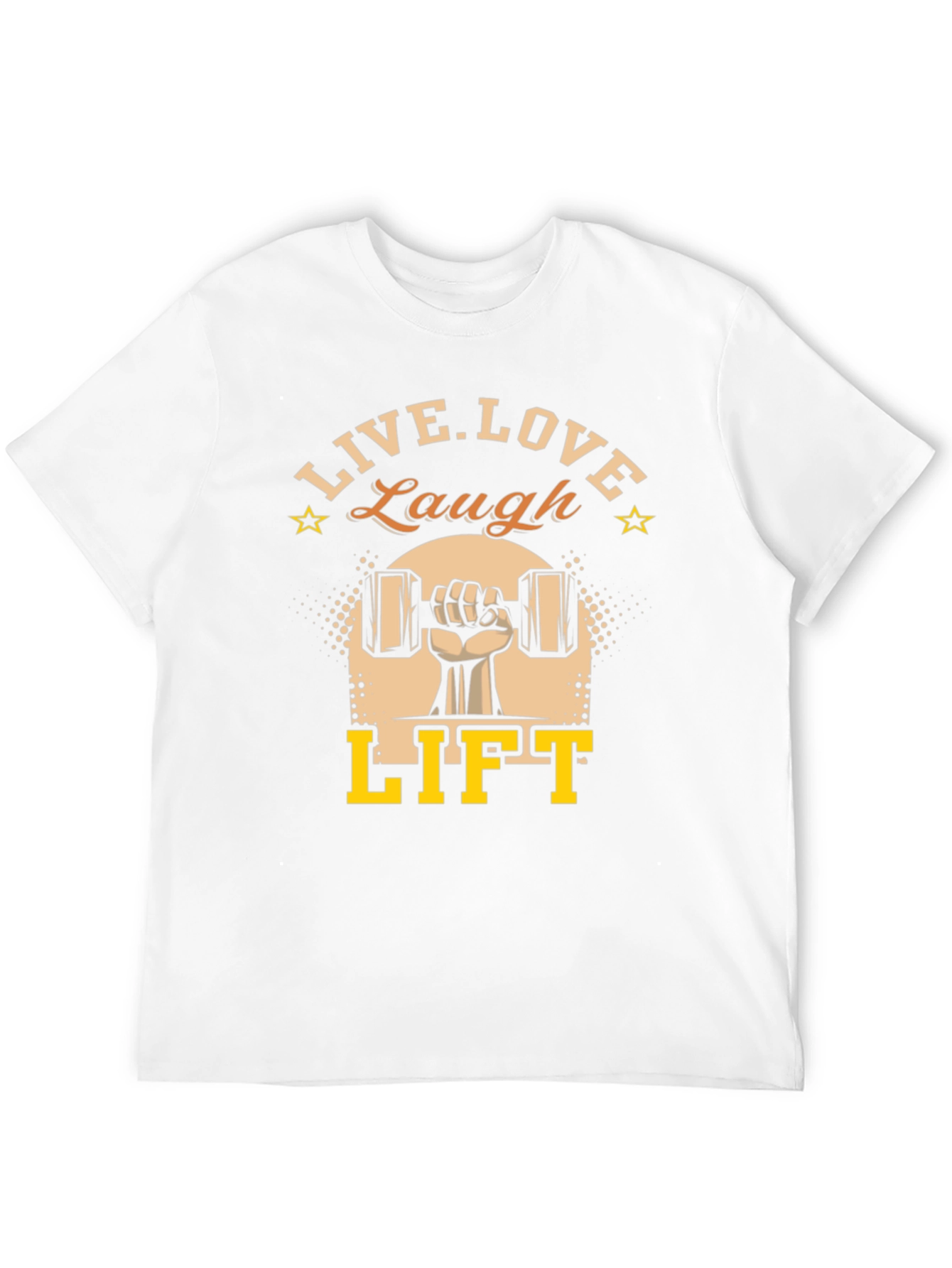Live Love Laugh Lift Black Graphic T-Shirt