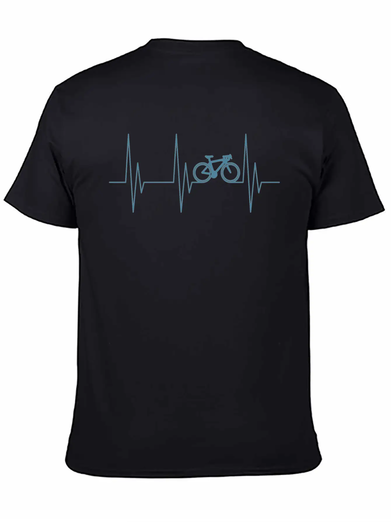 Bicycle Racing Bike Heartbeat Pulse Frequency Unisex Casual T-Shirt – Clean Design For Daily Comfort