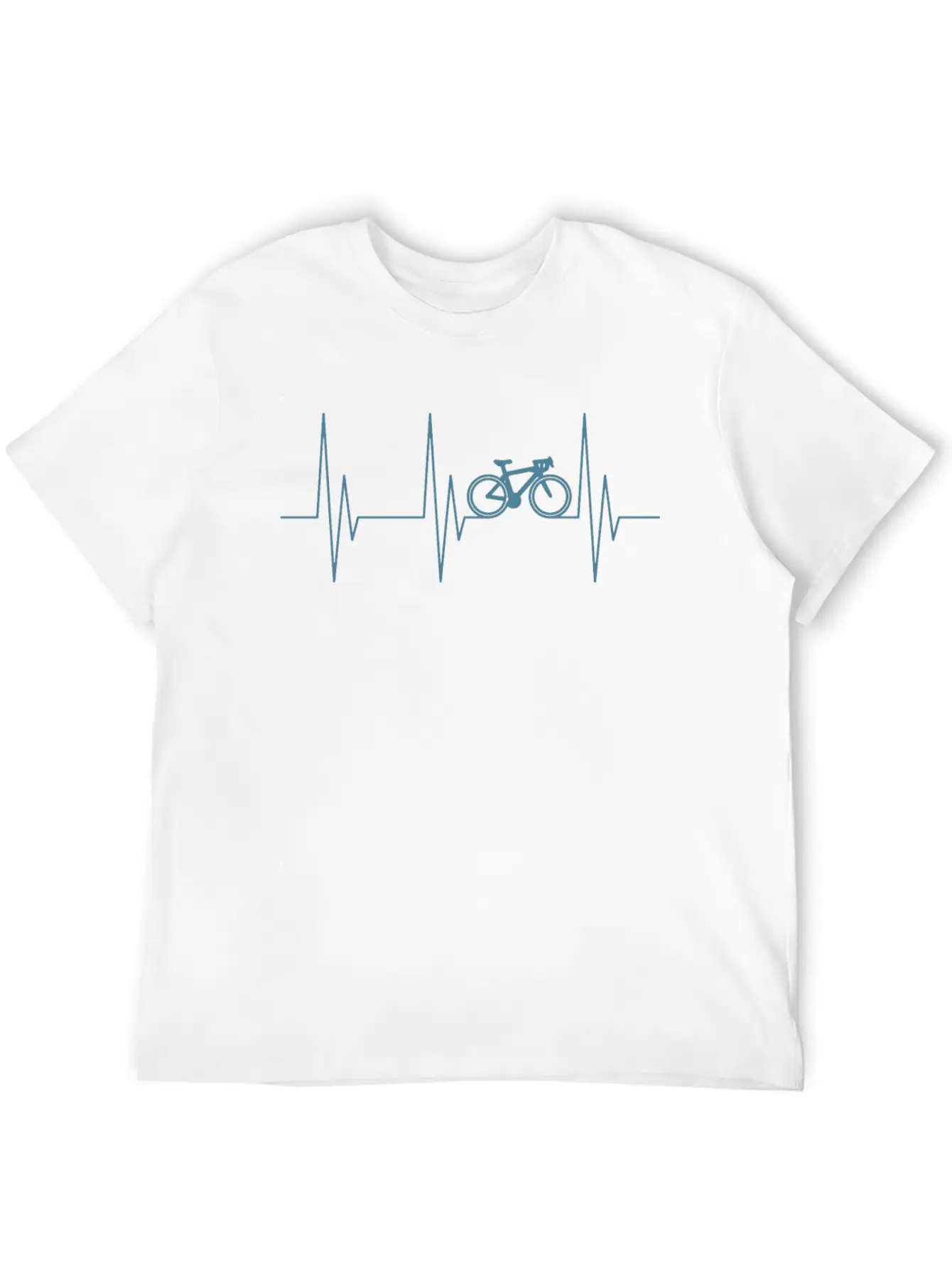 Bicycle Racing Bike Heartbeat Pulse Frequency Unisex Casual T-Shirt – Clean Design For Daily Comfort