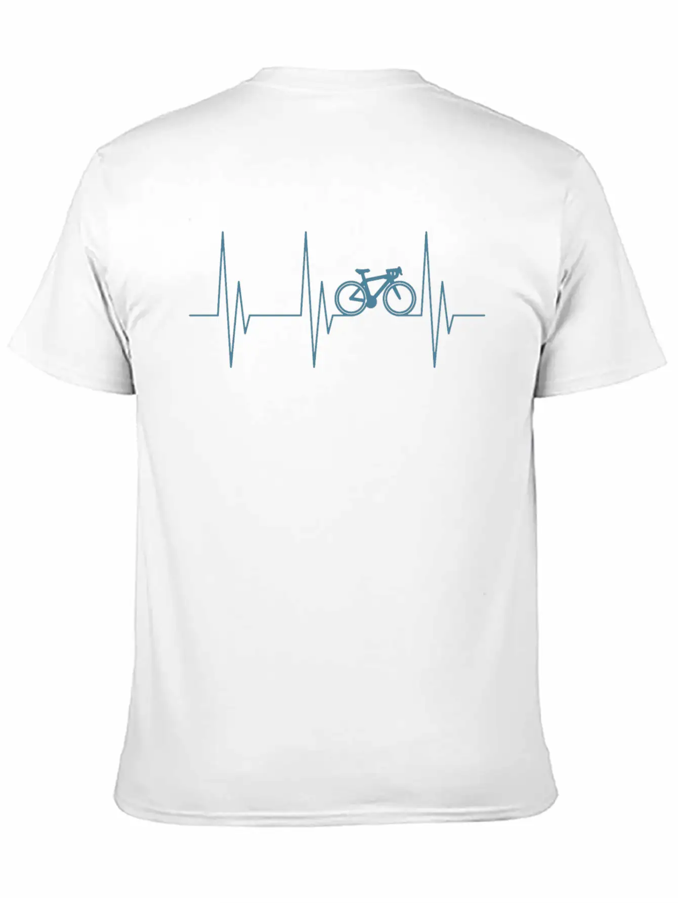 Bicycle Racing Bike Heartbeat Pulse Frequency Unisex Casual T-Shirt – Clean Design For Daily Comfort