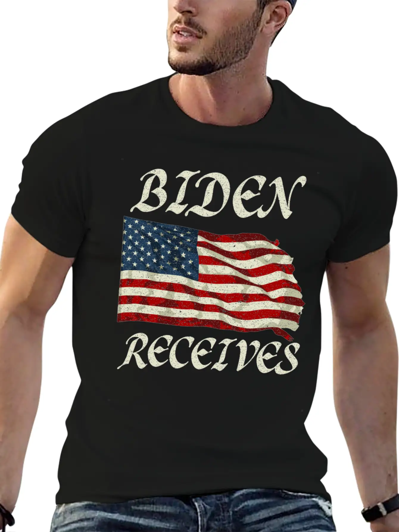 Biden Receives , Pro Biden Unisex Casual T-Shirt – Clean Design For Daily Comfort